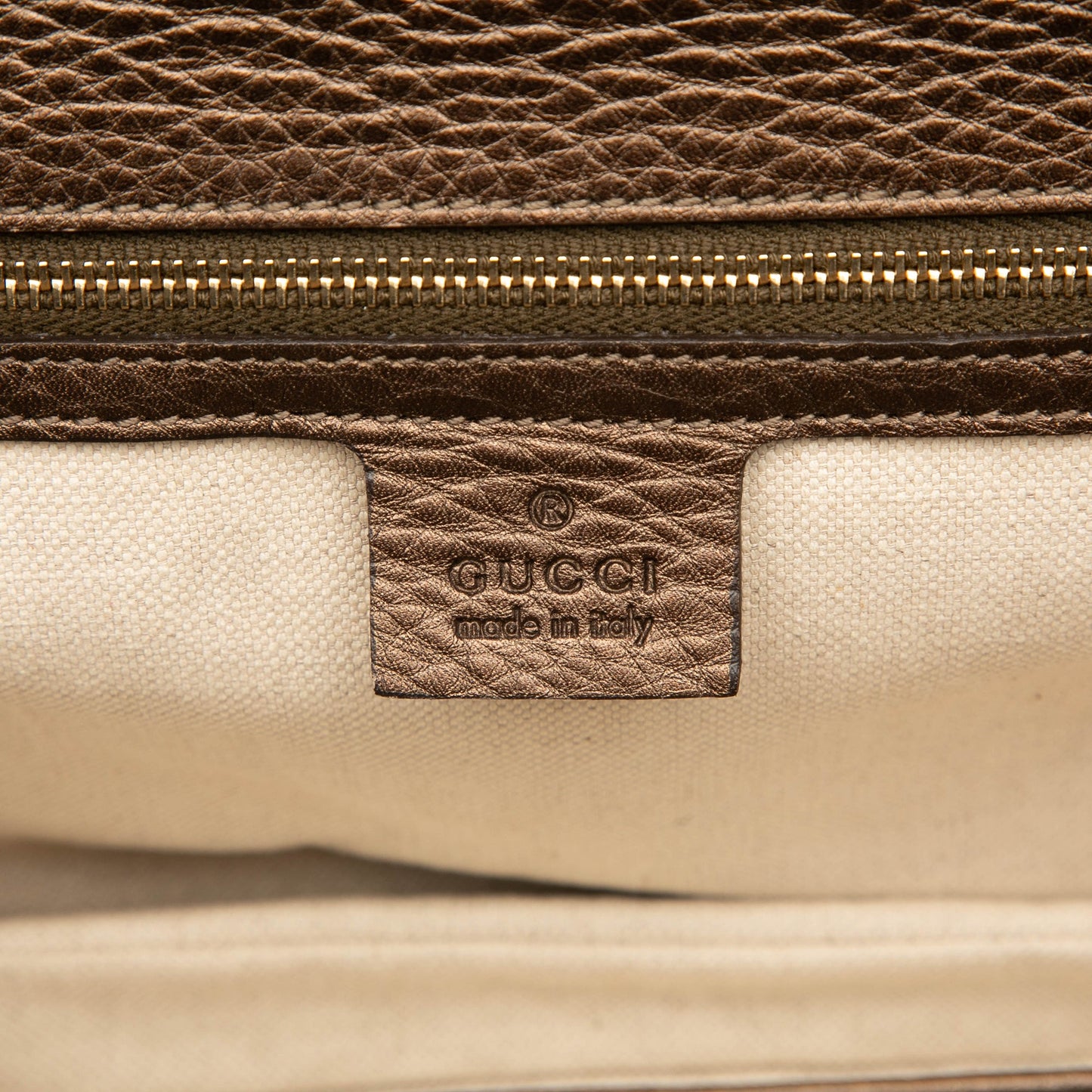 Gucci Medium Leather New Bamboo Satchel