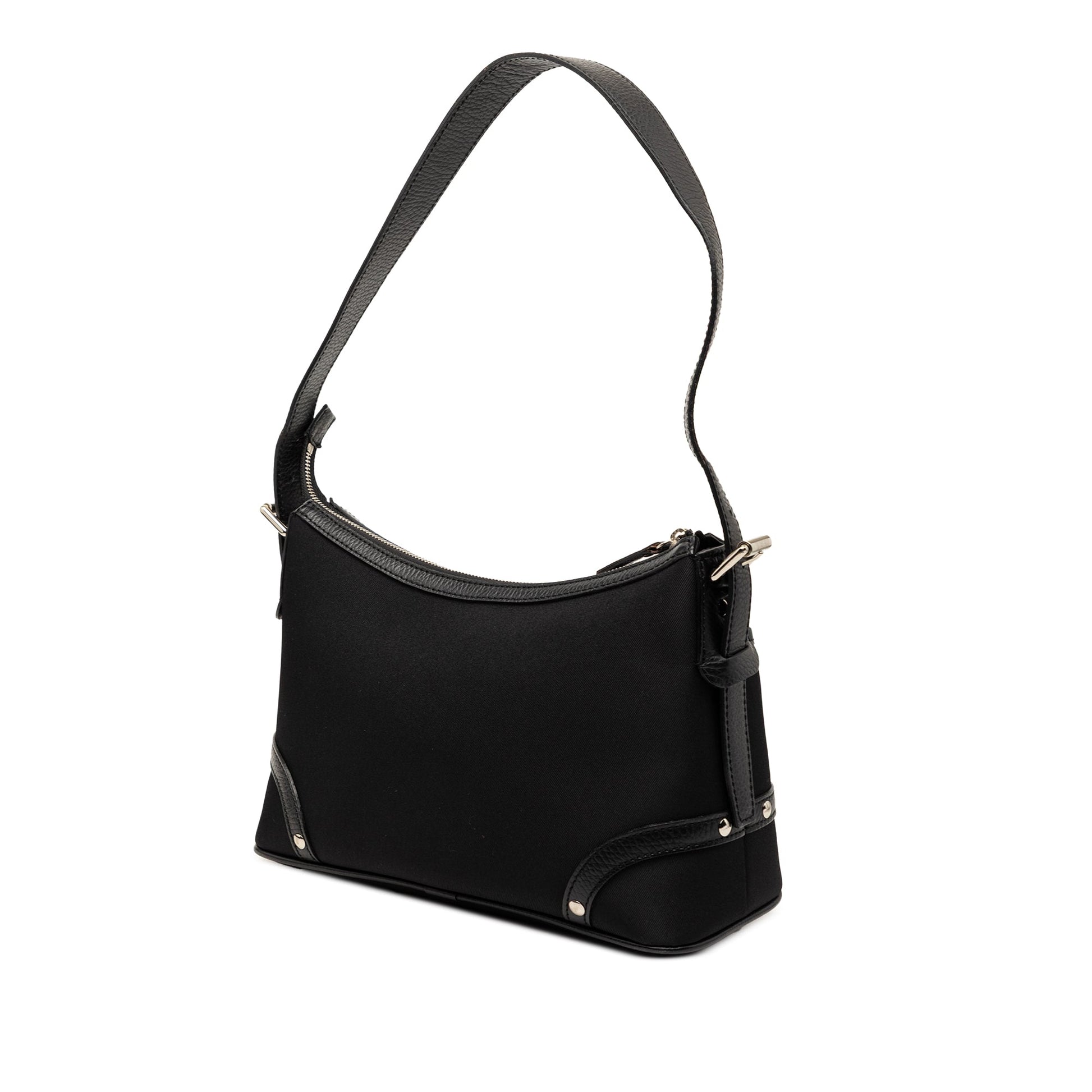 Burberry Nova Check Trimmed Canvas Shoulder Bag