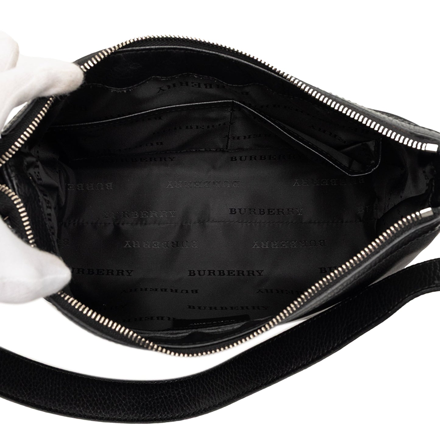 Burberry Nova Check Trimmed Canvas Shoulder Bag
