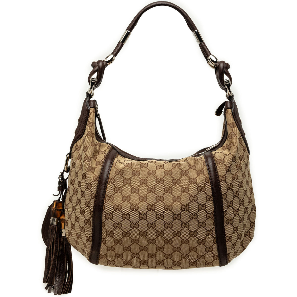 Gucci GG Canvas Techno Horsebit Hobo