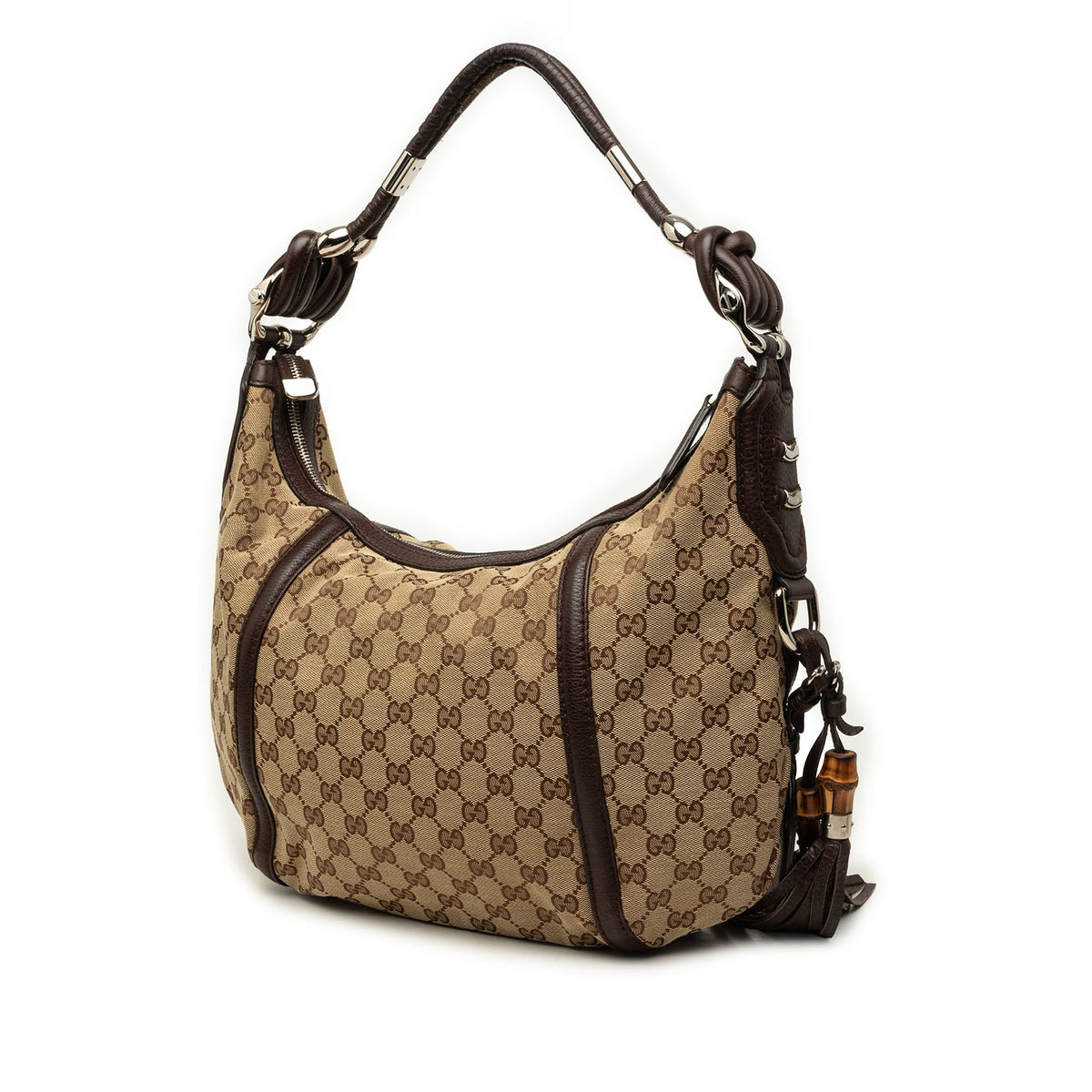 Gucci GG Canvas Techno Horsebit Hobo