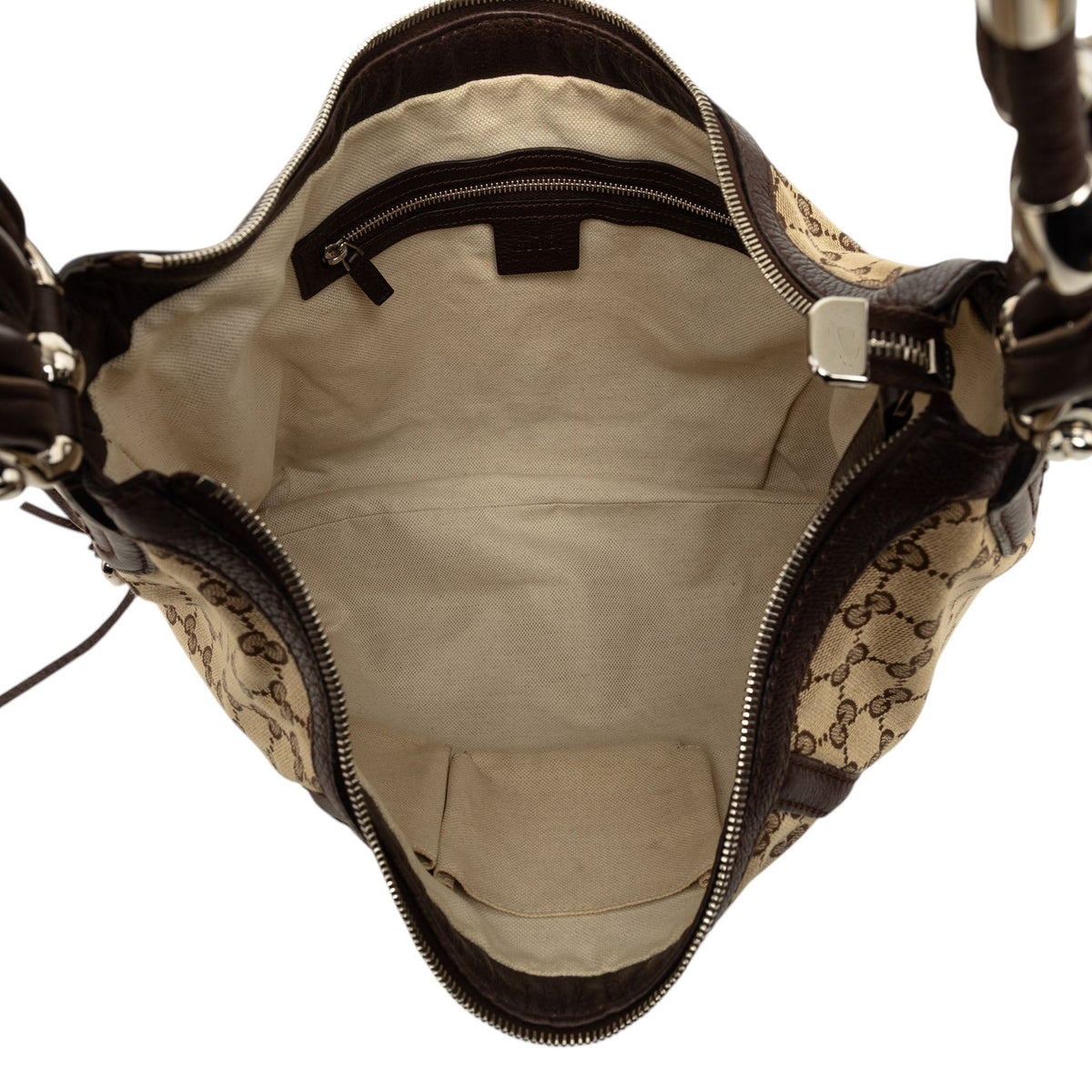 Gucci GG Canvas Techno Horsebit Hobo