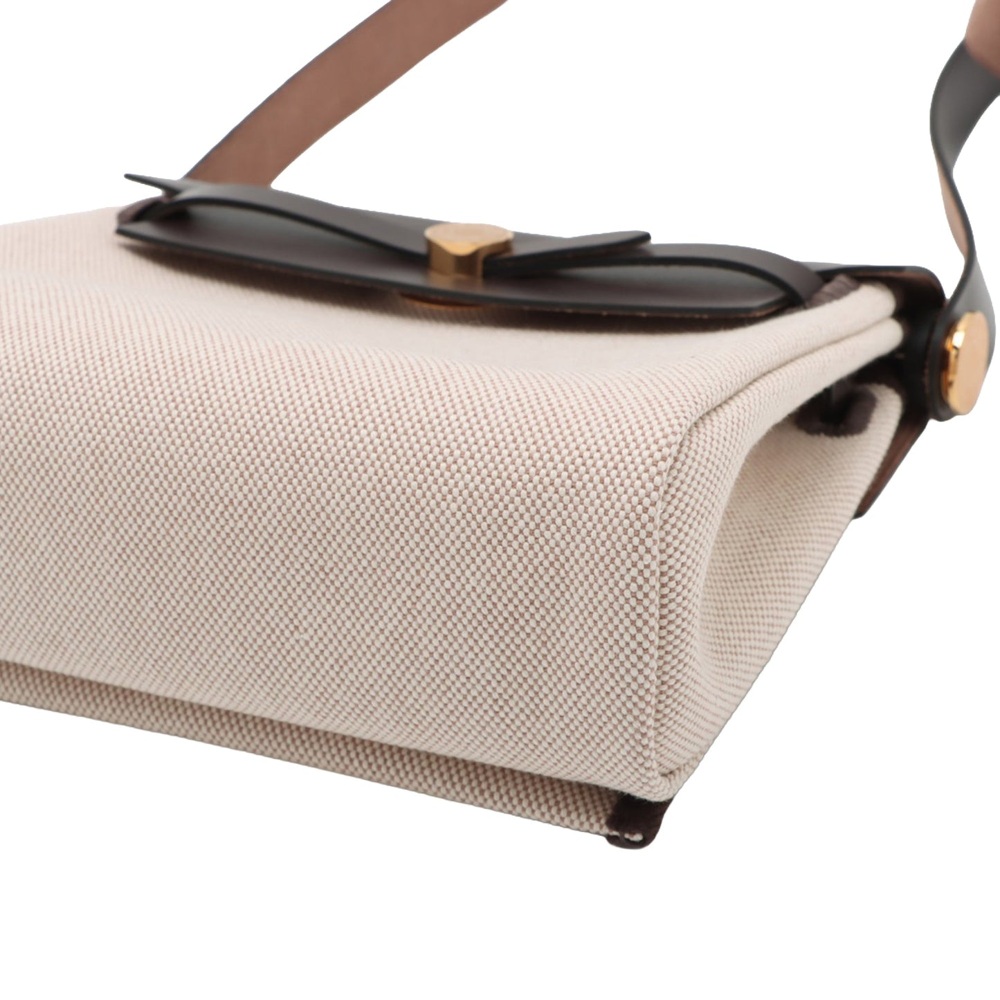 Hermès Military Toile and Vache Hunter Herbag Zip 20