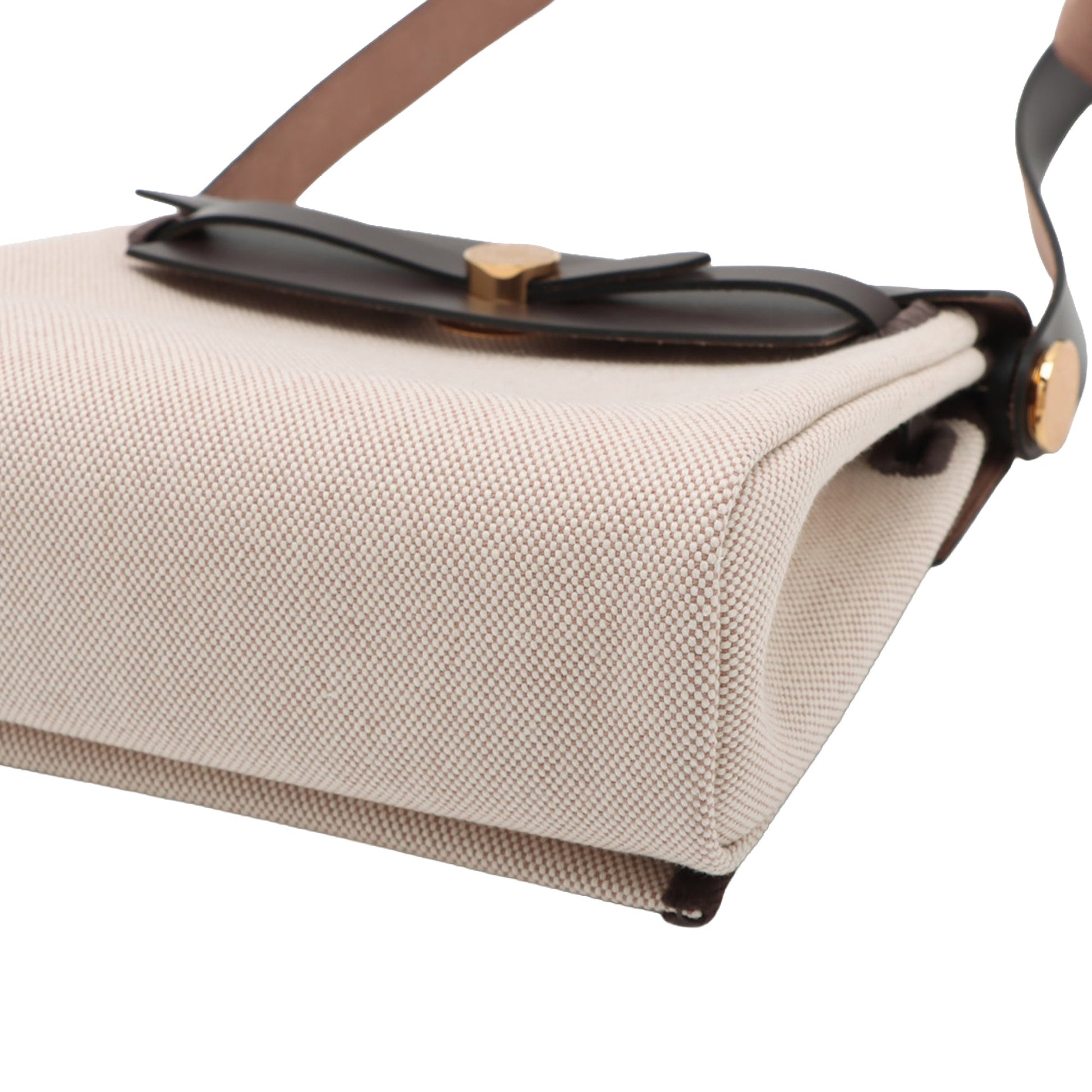 Hermès Military Toile and Vache Hunter Herbag Zip 20