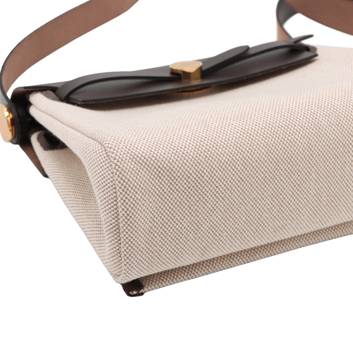 Hermès Military Toile and Vache Hunter Herbag Zip 20