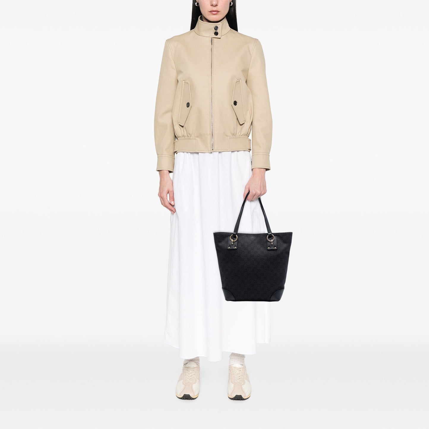 Gucci GG Denim Charm Tote