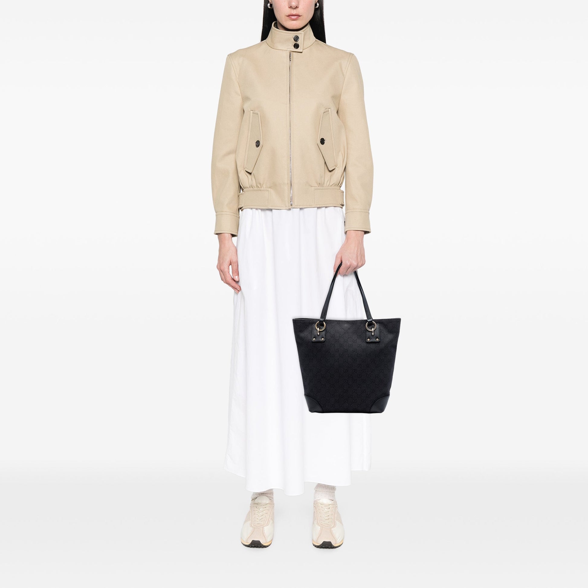 Gucci GG Denim Charm Tote
