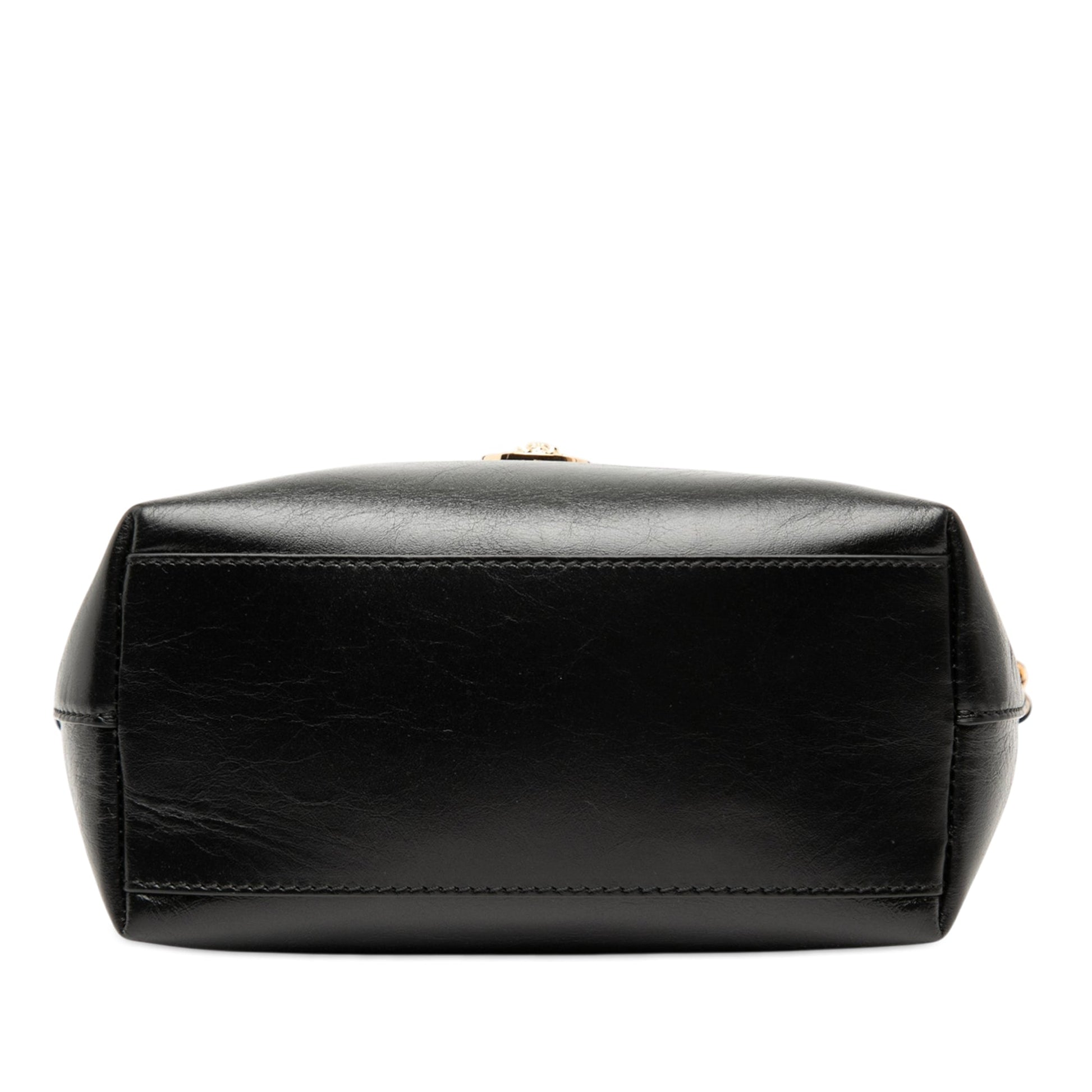 Leather La Medusa Shoulder Bag
