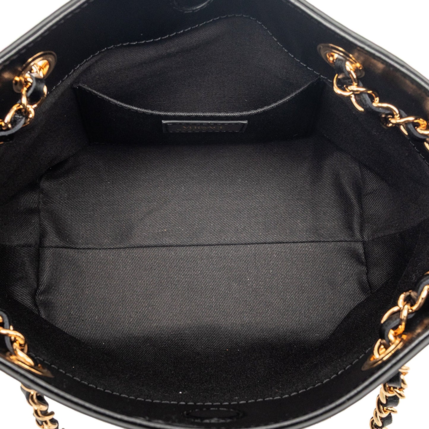 Leather La Medusa Shoulder Bag