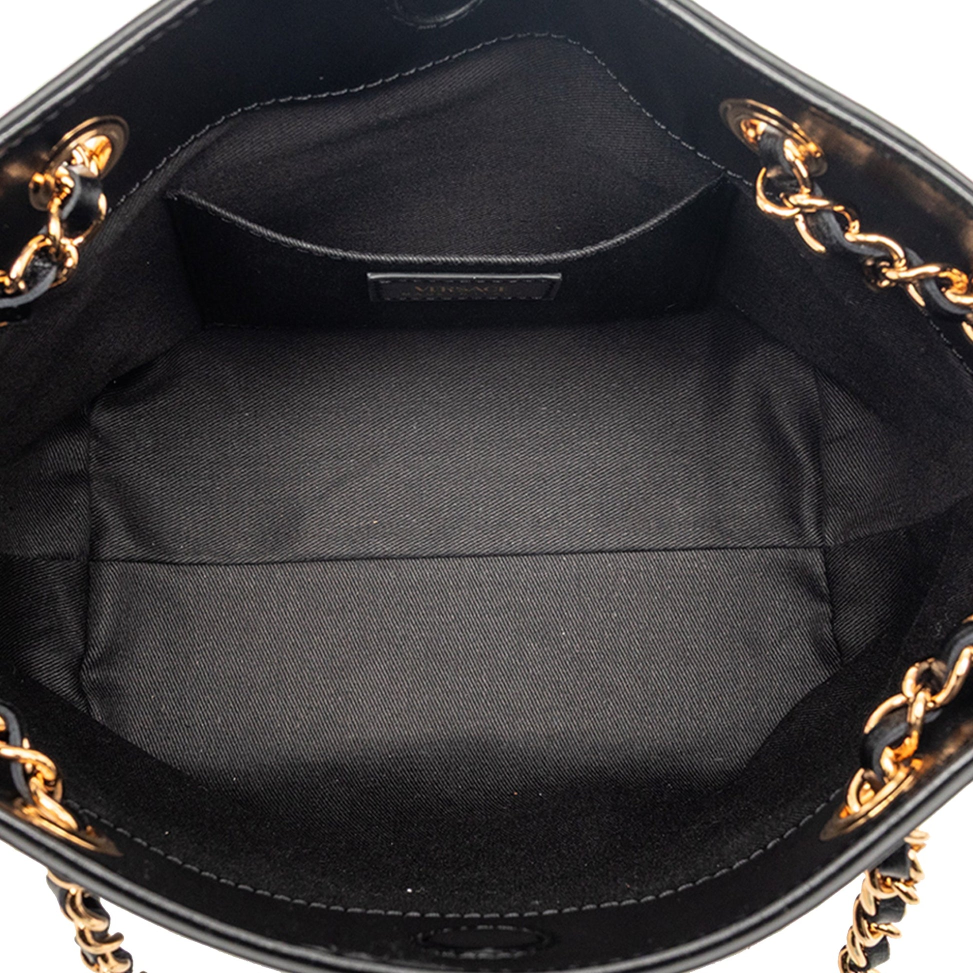 Leather La Medusa Shoulder Bag