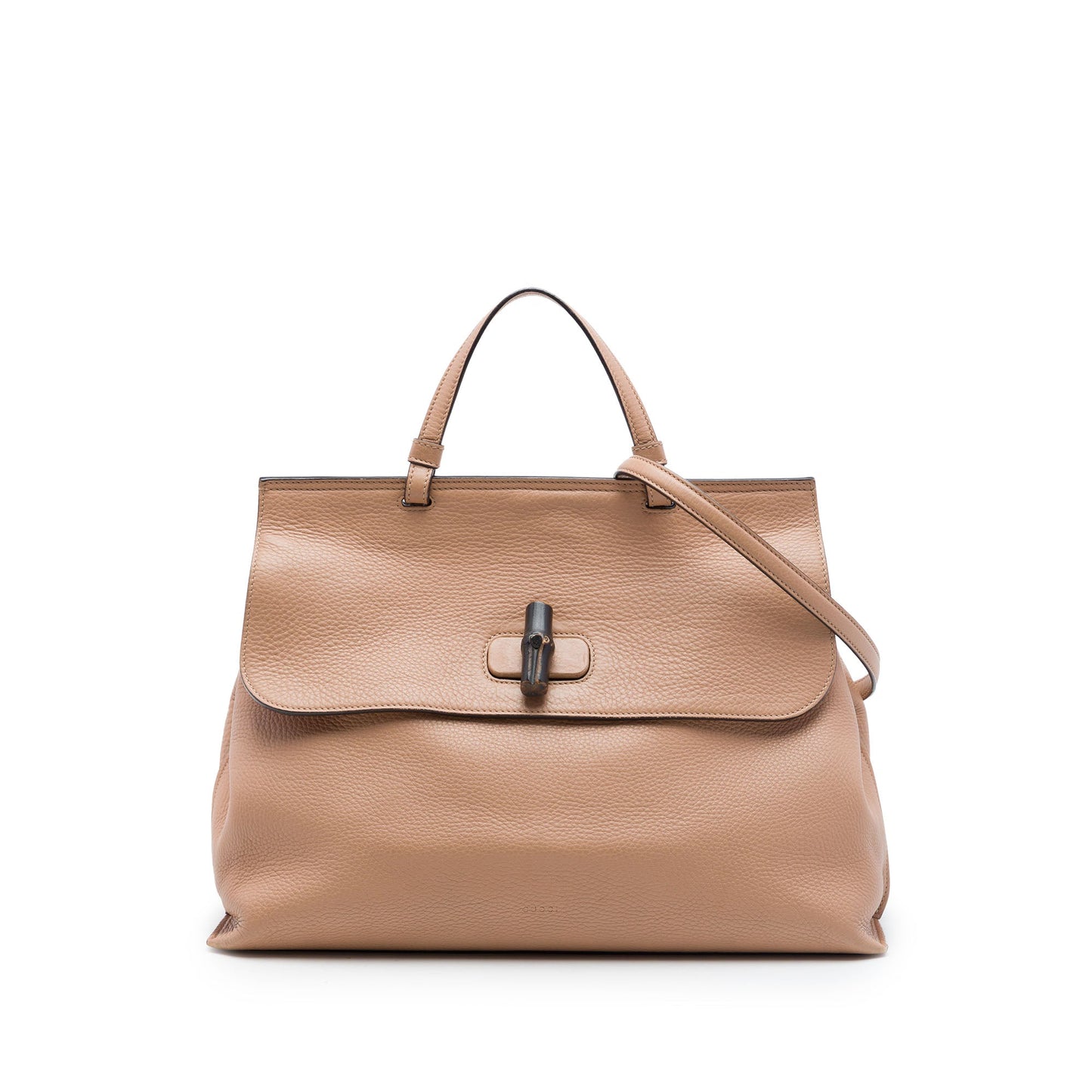 Gucci Large Calfskin Bamboo Daily Satchel