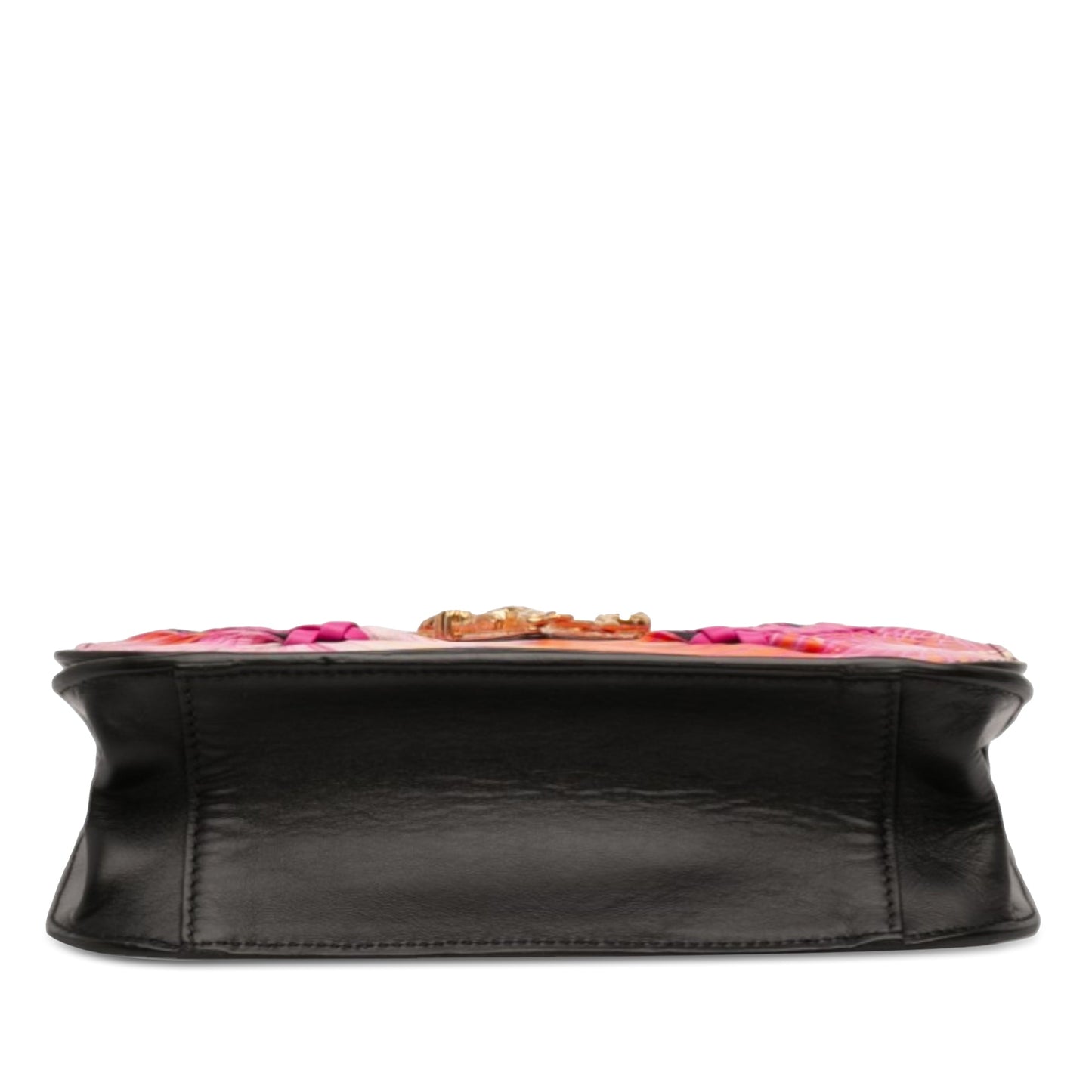 Versace Calfskin Jungle Weave Virtus Satchel