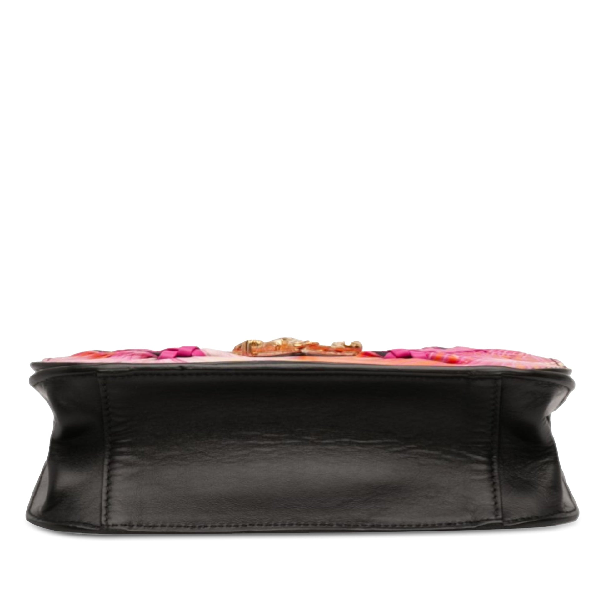 Versace Calfskin Jungle Weave Virtus Satchel
