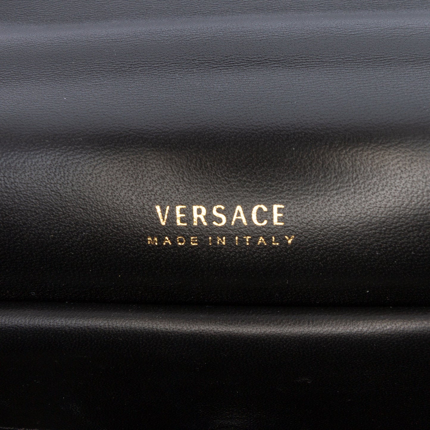 Versace Calfskin Jungle Weave Virtus Satchel