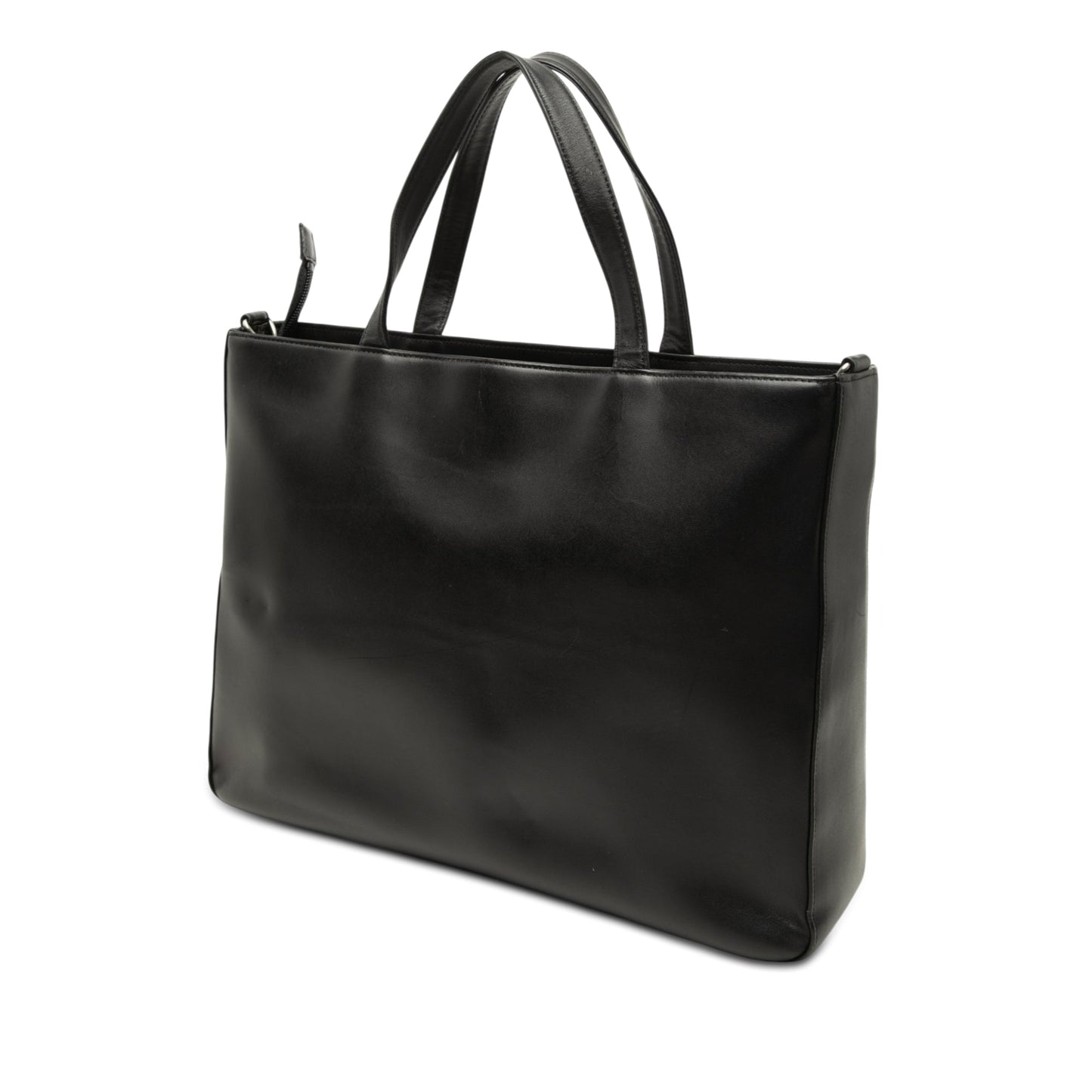 Burberry Nova Check Canvas Trimmed Leather Satchel