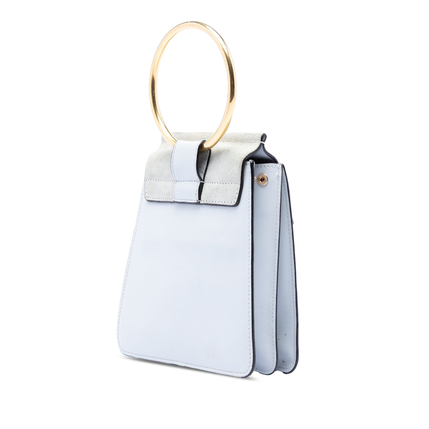 Chloé Mini Calfskin and Suede Faye Bracelet Bag