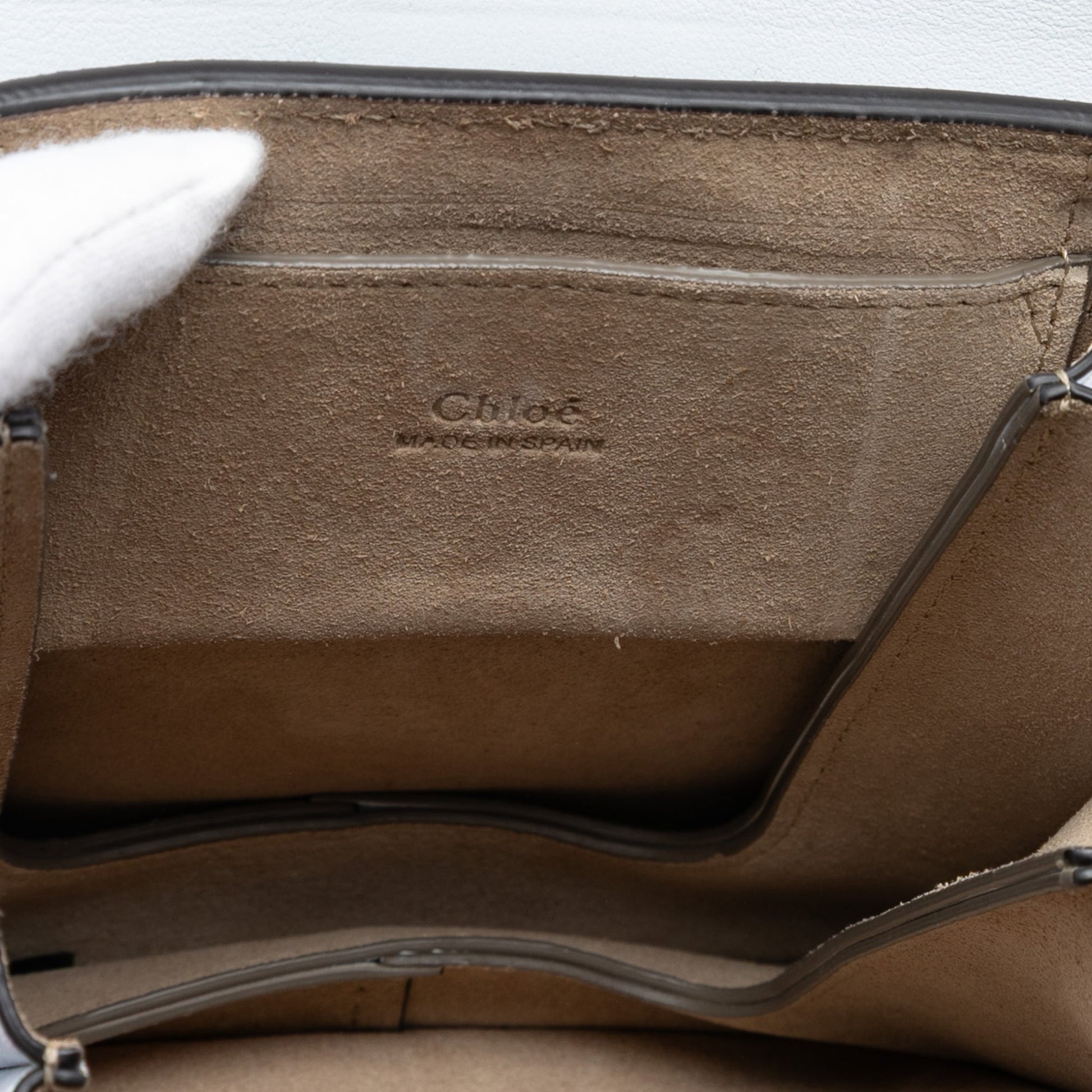 Chloé Mini Calfskin and Suede Faye Bracelet Bag