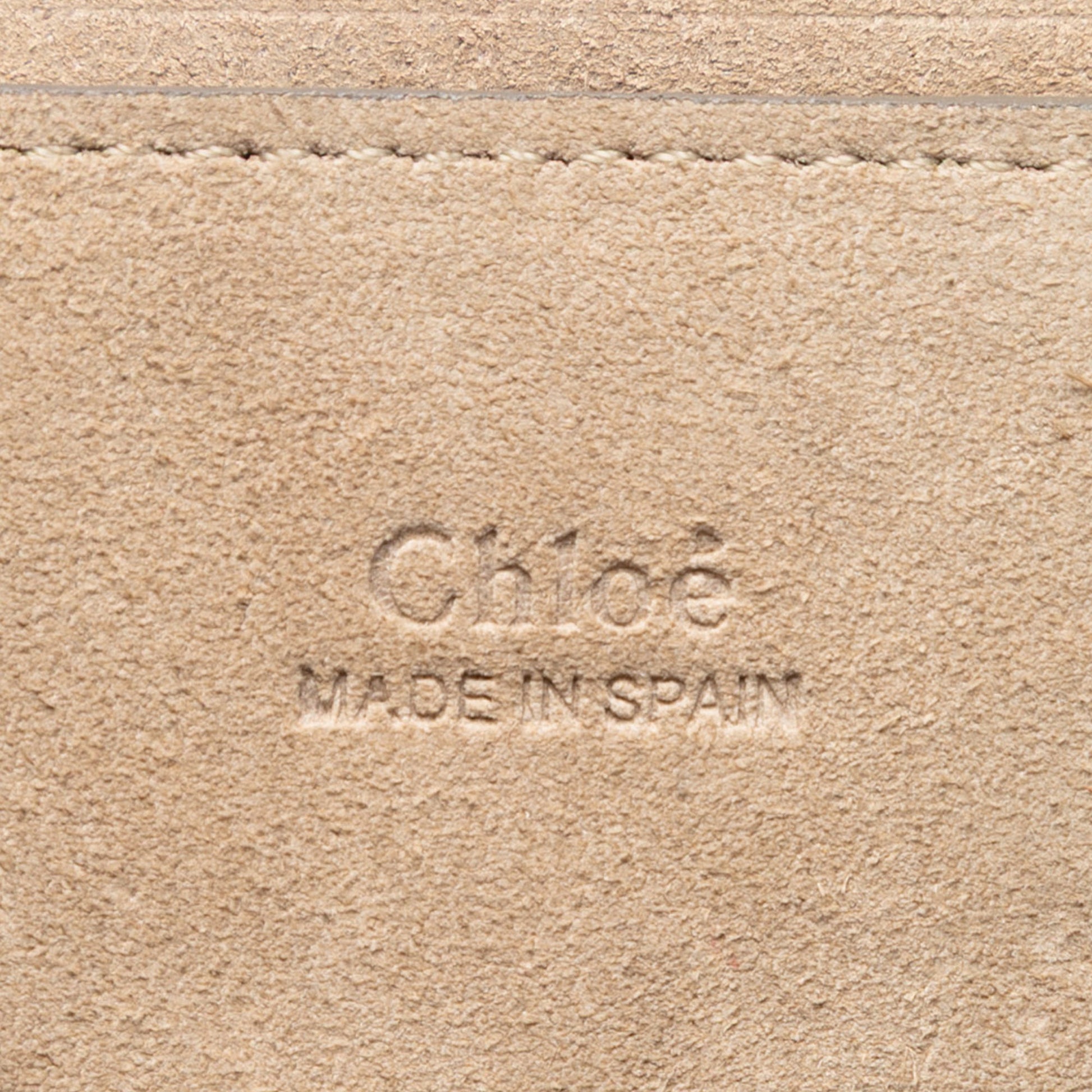 Chloé Mini Calfskin and Suede Faye Bracelet Bag
