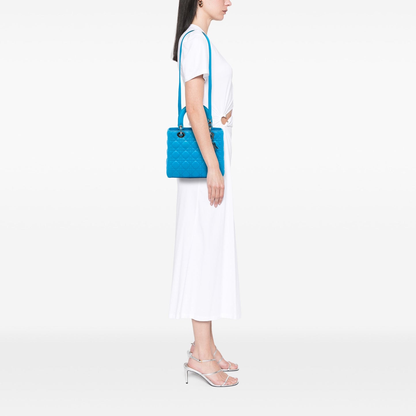 Dior Medium Lambskin Cannage Lady Dior