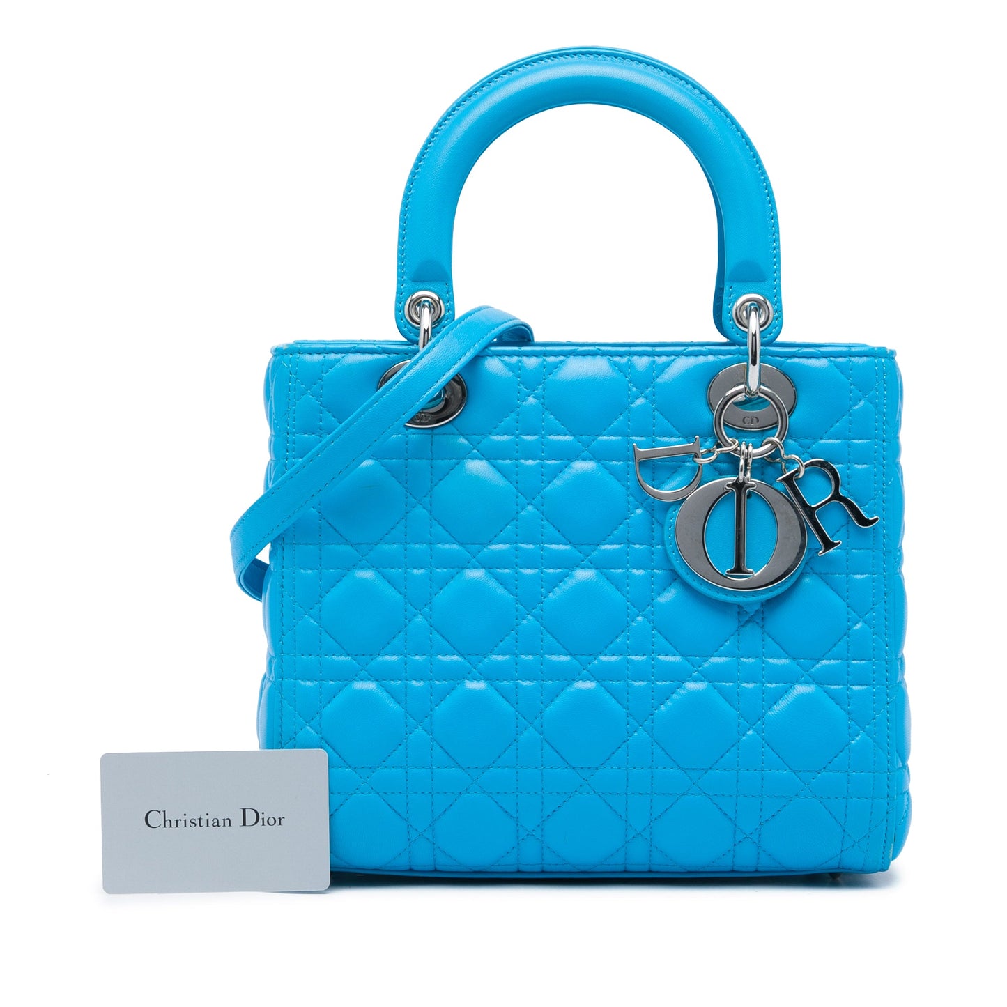 Dior Medium Lambskin Cannage Lady Dior