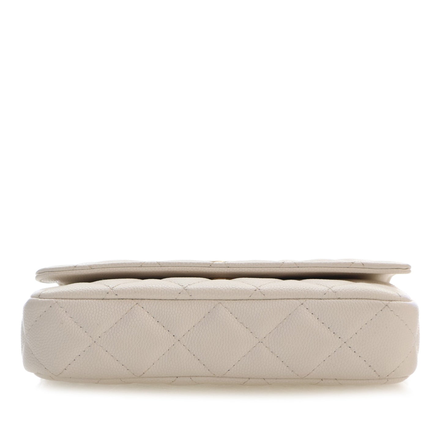 Chanel Small CC Quilted Caviar Twist Your Buttons Flap