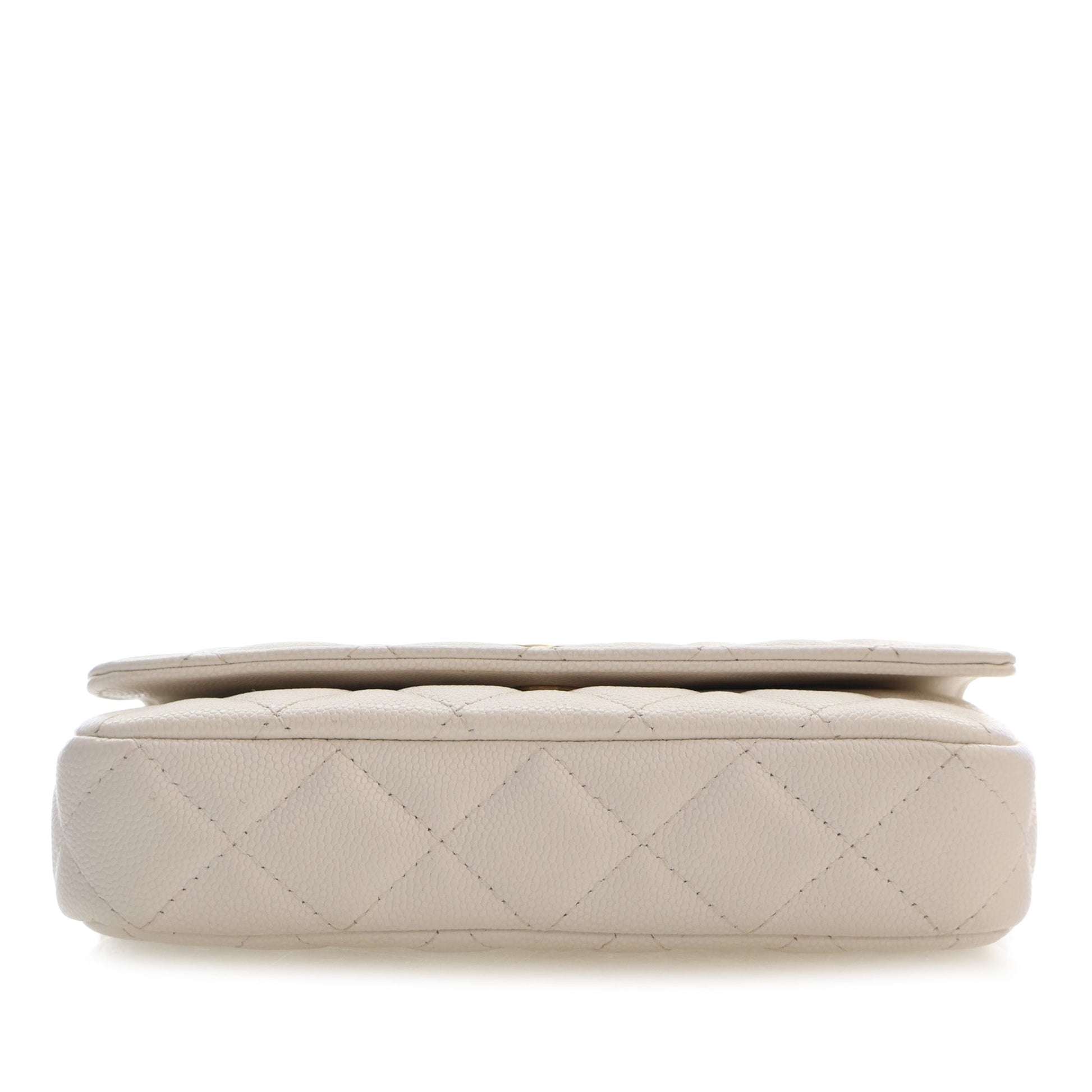 Chanel Small CC Quilted Caviar Twist Your Buttons Flap