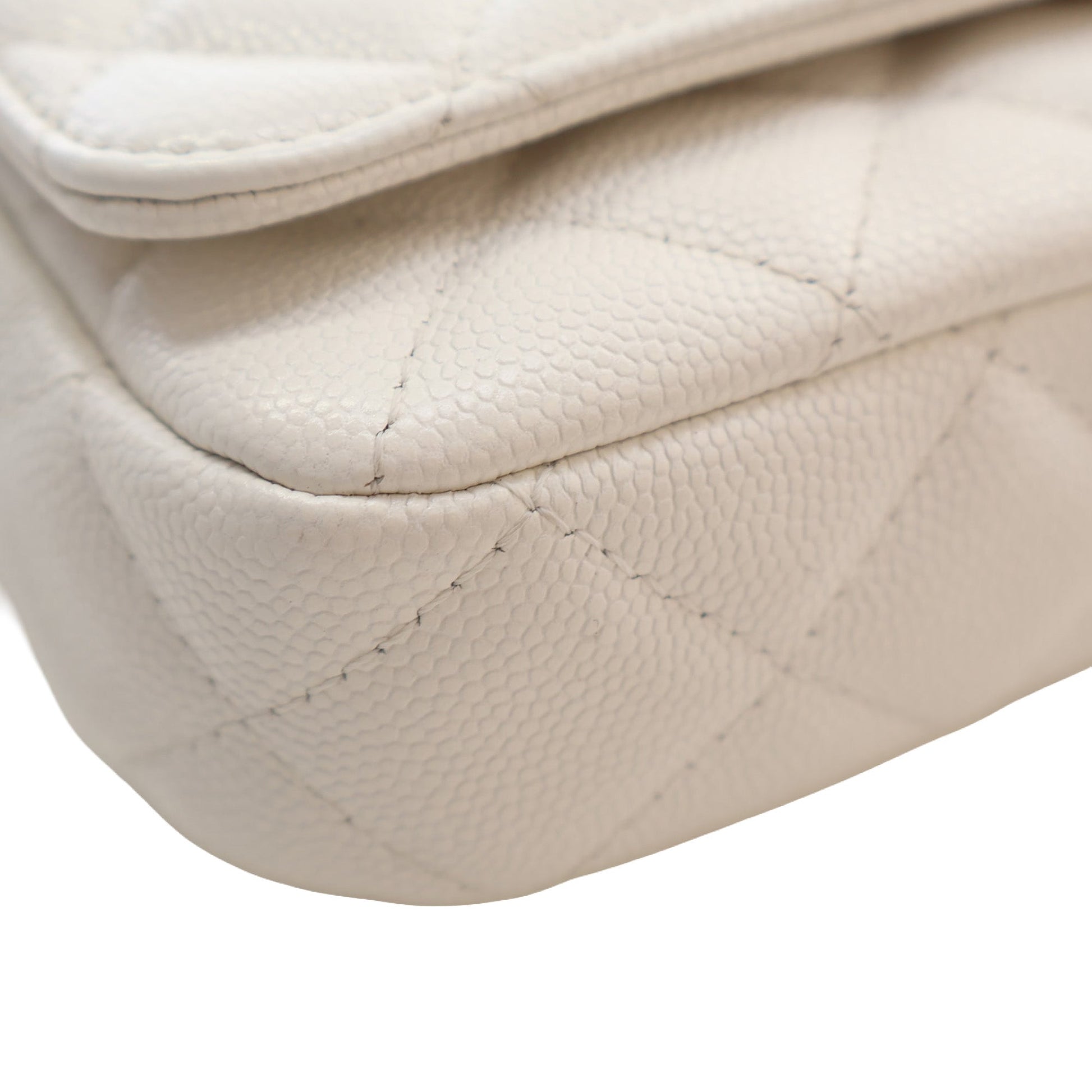 Chanel Small CC Quilted Caviar Twist Your Buttons Flap