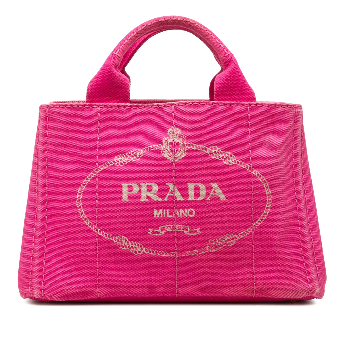 Prada Small Canvas Canapa Logo Tote