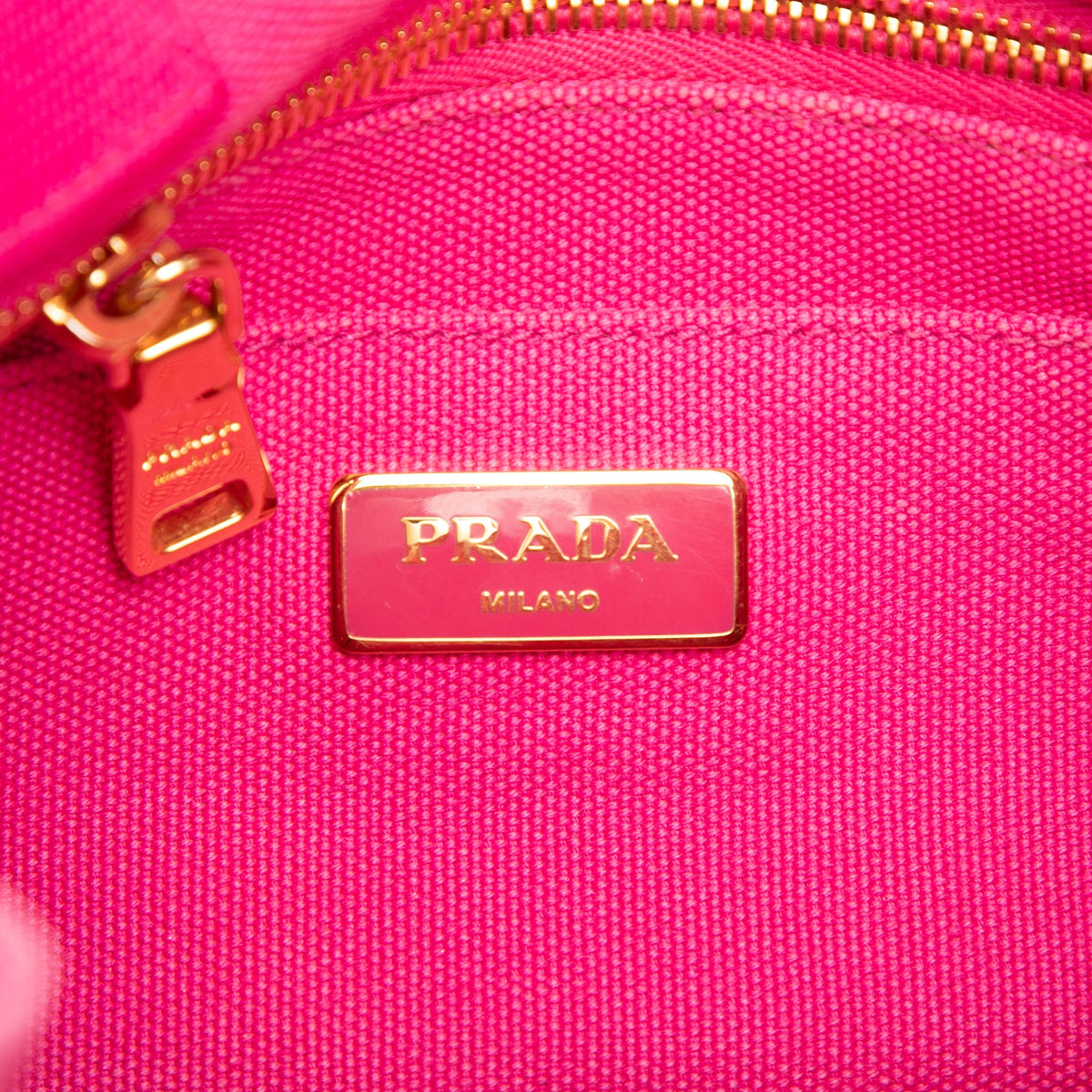 Prada Small Canvas Canapa Logo Tote