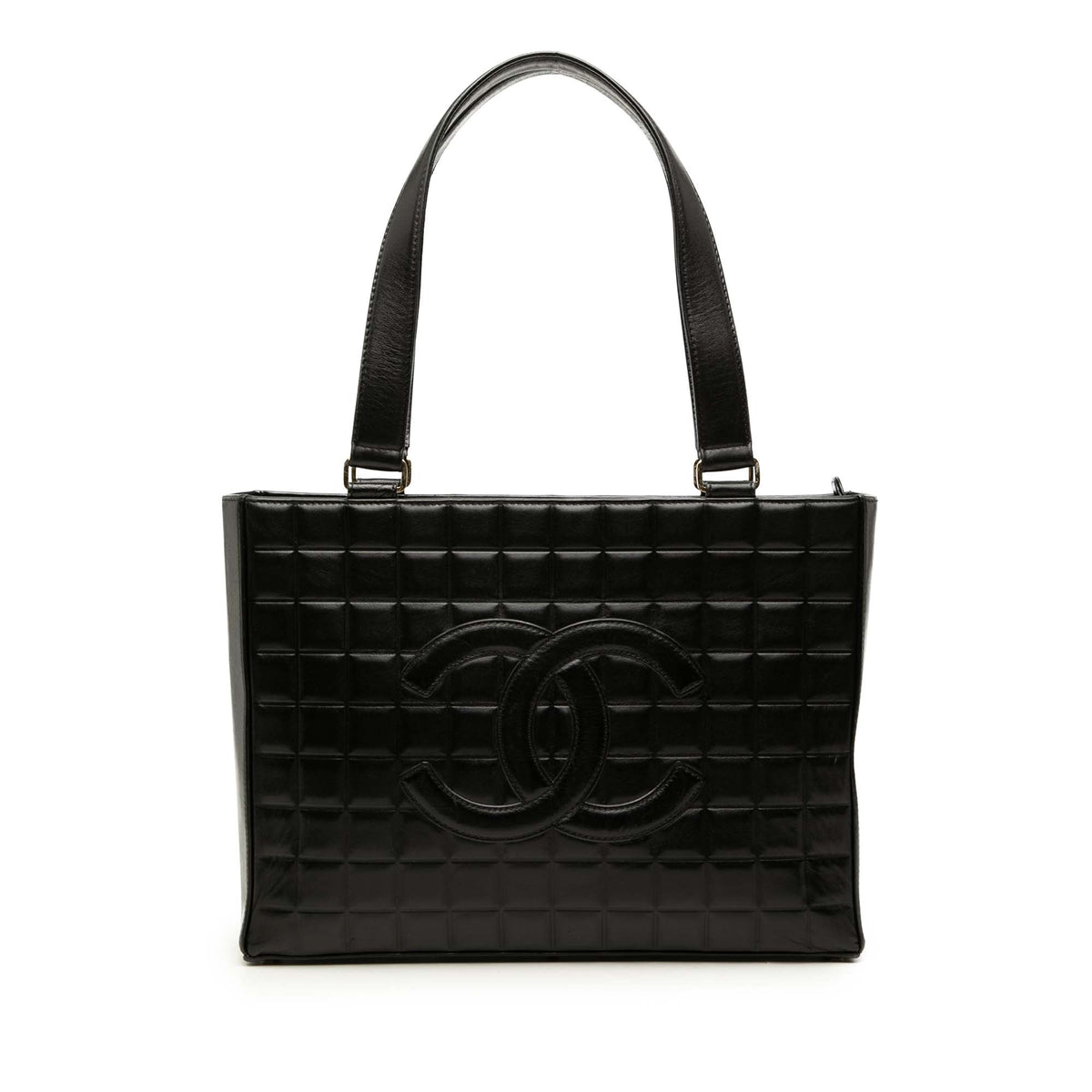 Chanel CC Chocolate Bar Lambskin Tote