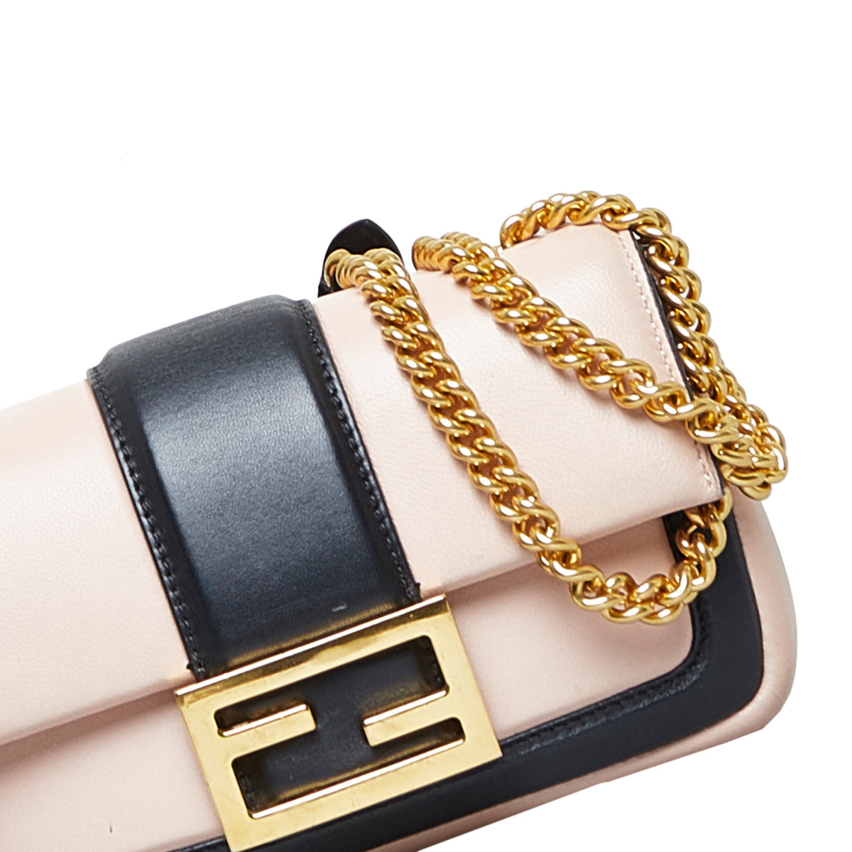 Fendi Mini Baguette Chain — Pink