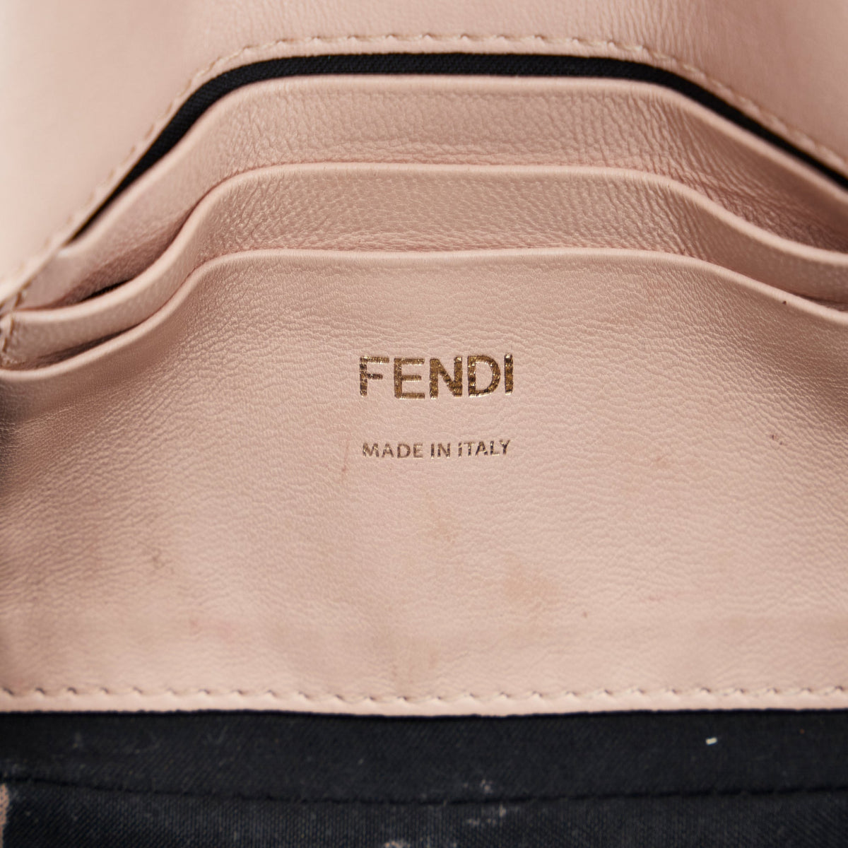 Fendi Mini Baguette Chain — Pink