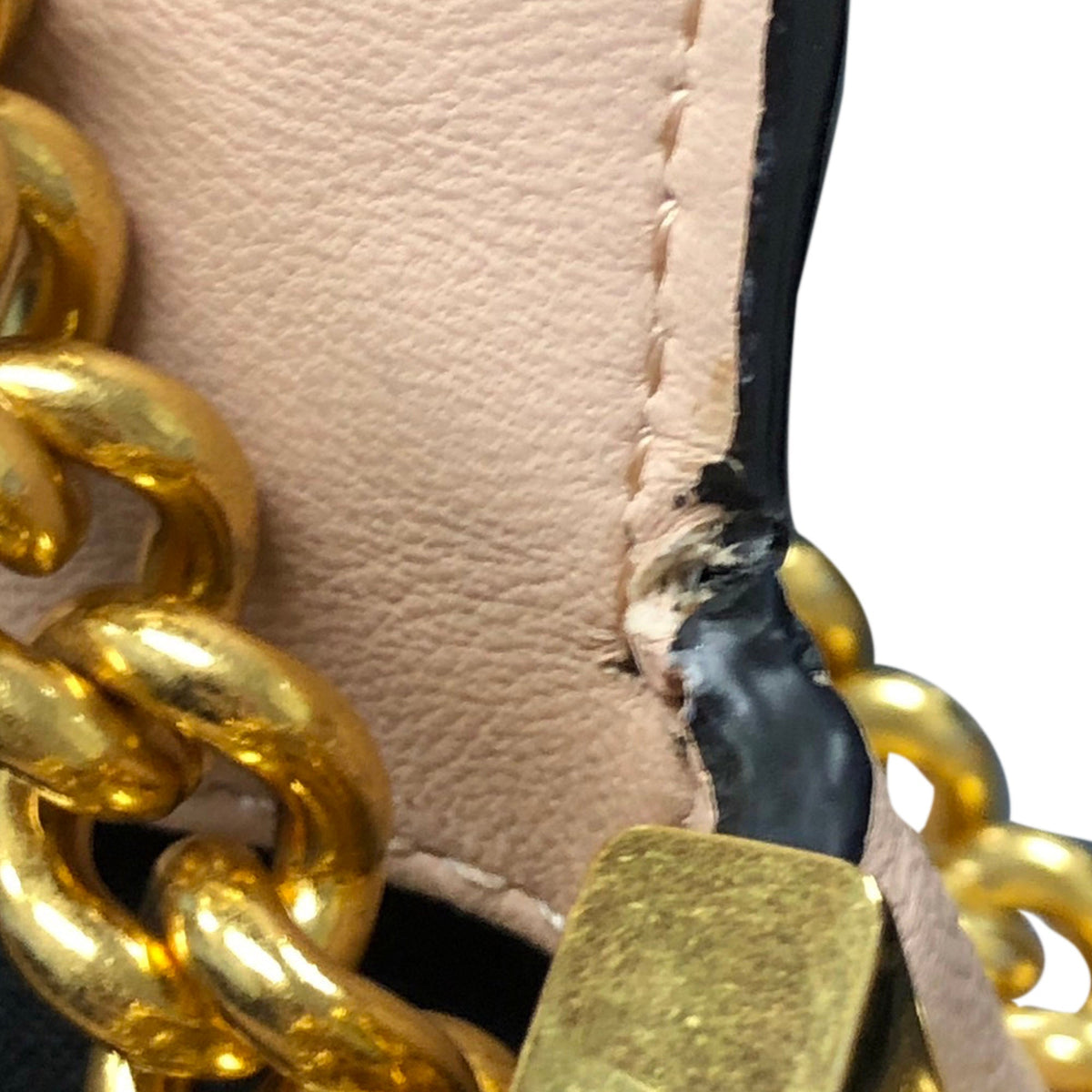 Fendi Mini Baguette Chain — Pink