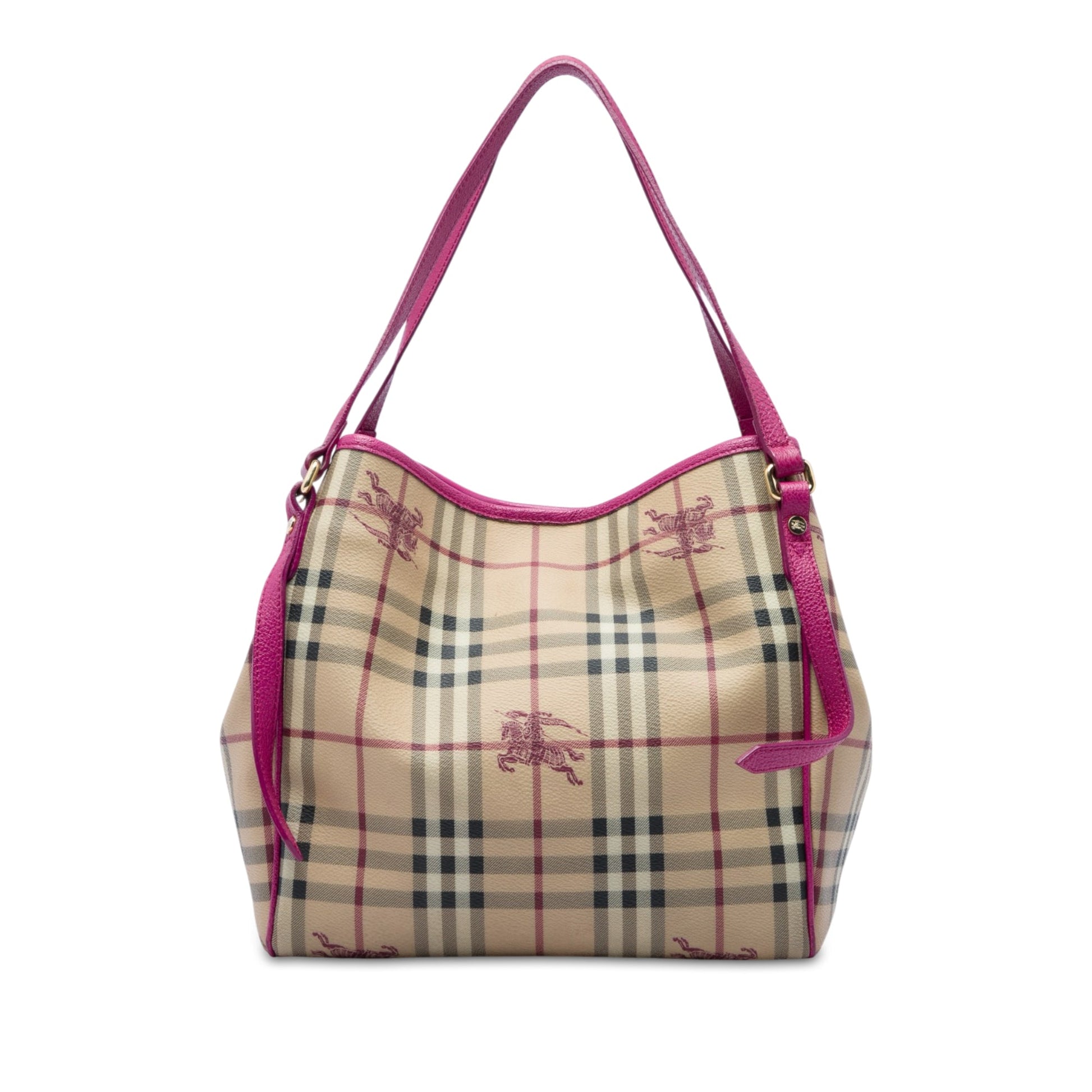 Burberry Small Haymarket Check Coated Canvas Canterbury Tote