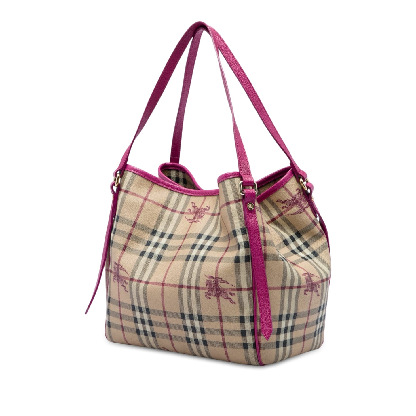Burberry Small Haymarket Check Coated Canvas Canterbury Tote