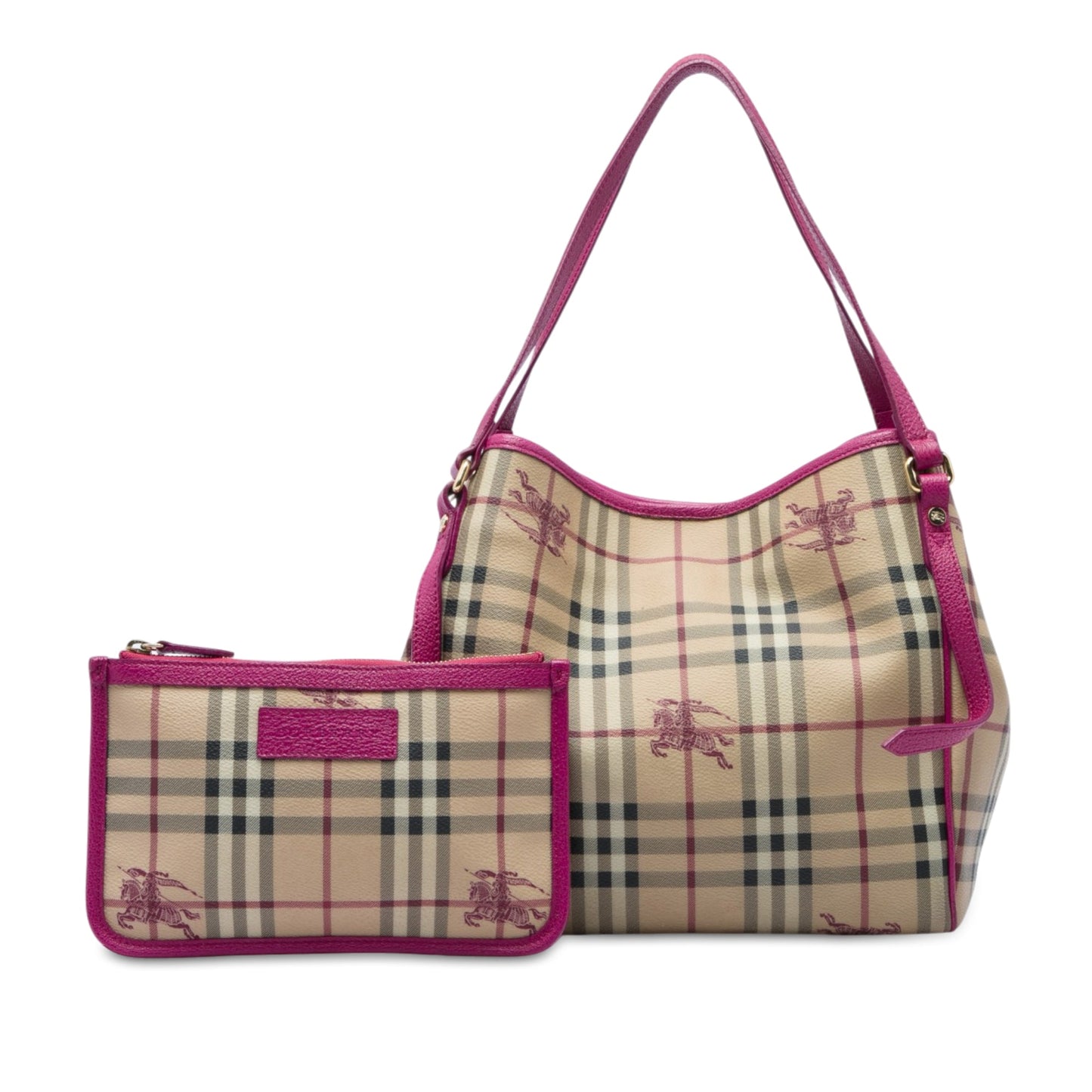 Burberry Small Haymarket Check Coated Canvas Canterbury Tote
