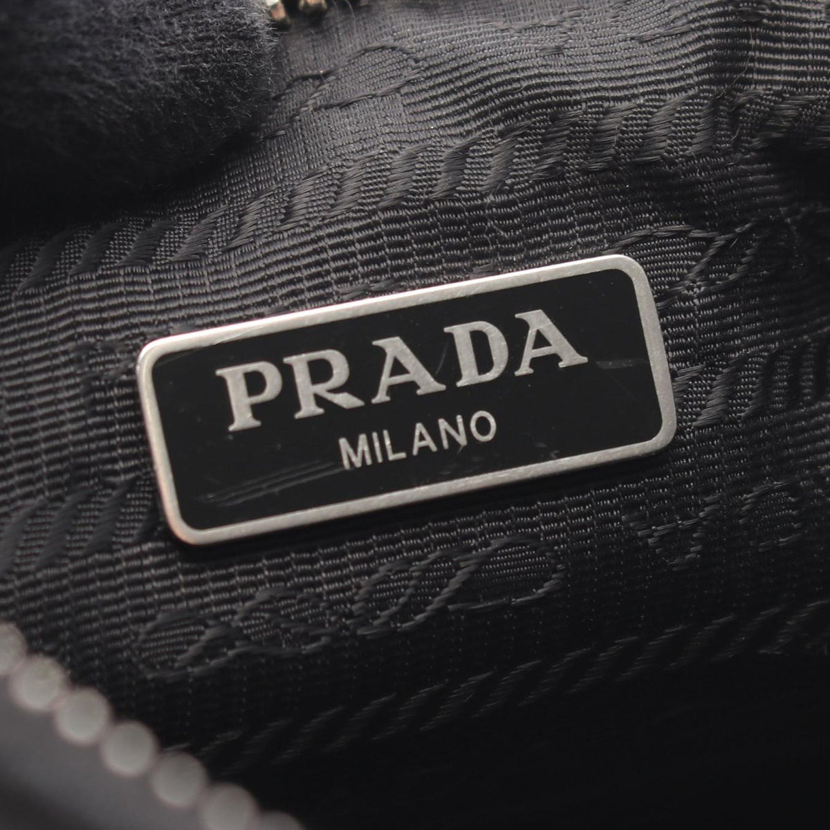 Prada Tessuto Re Edition 2005 Chain Shoulder Bag — Black