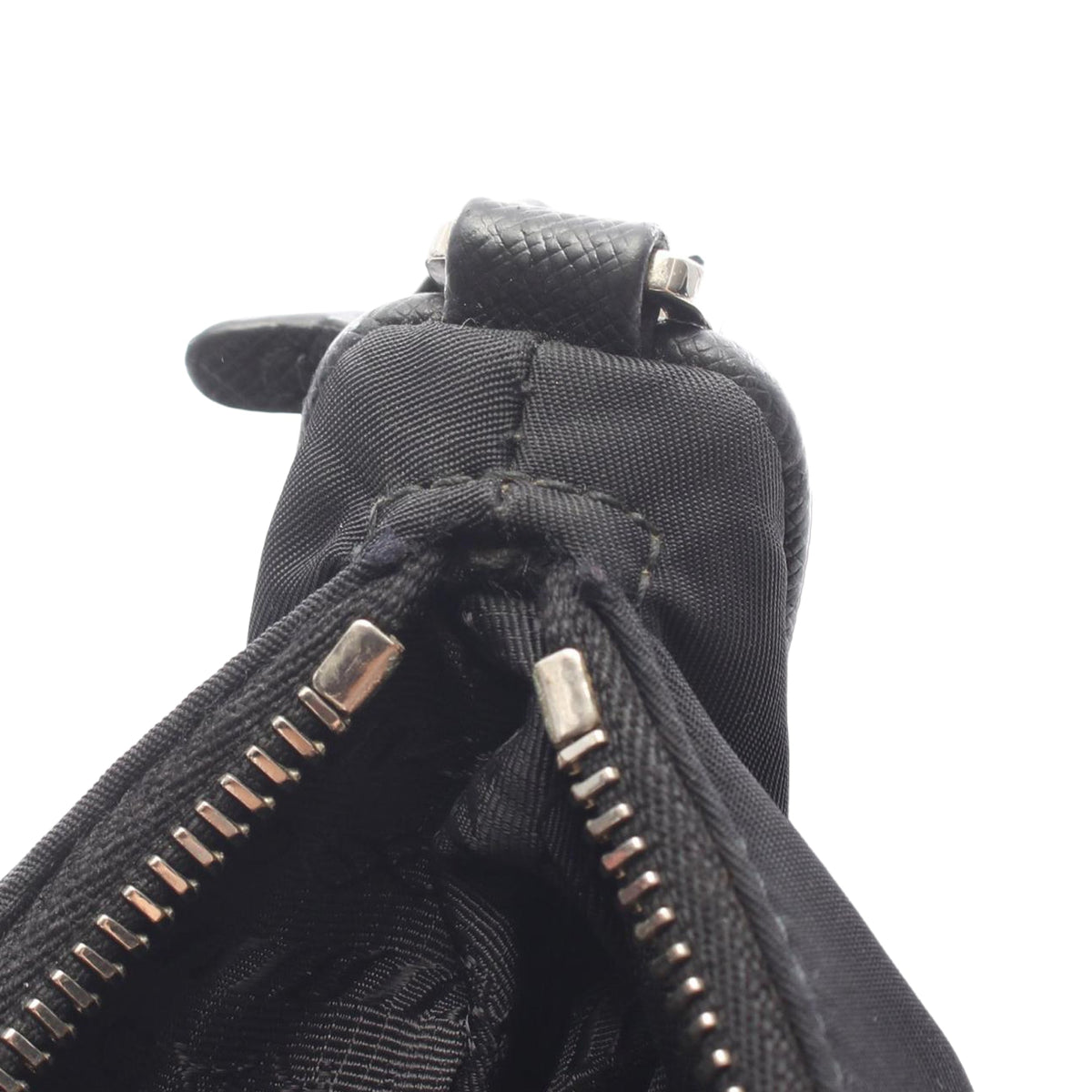 Prada Tessuto Re Edition 2005 Chain Shoulder Bag — Black