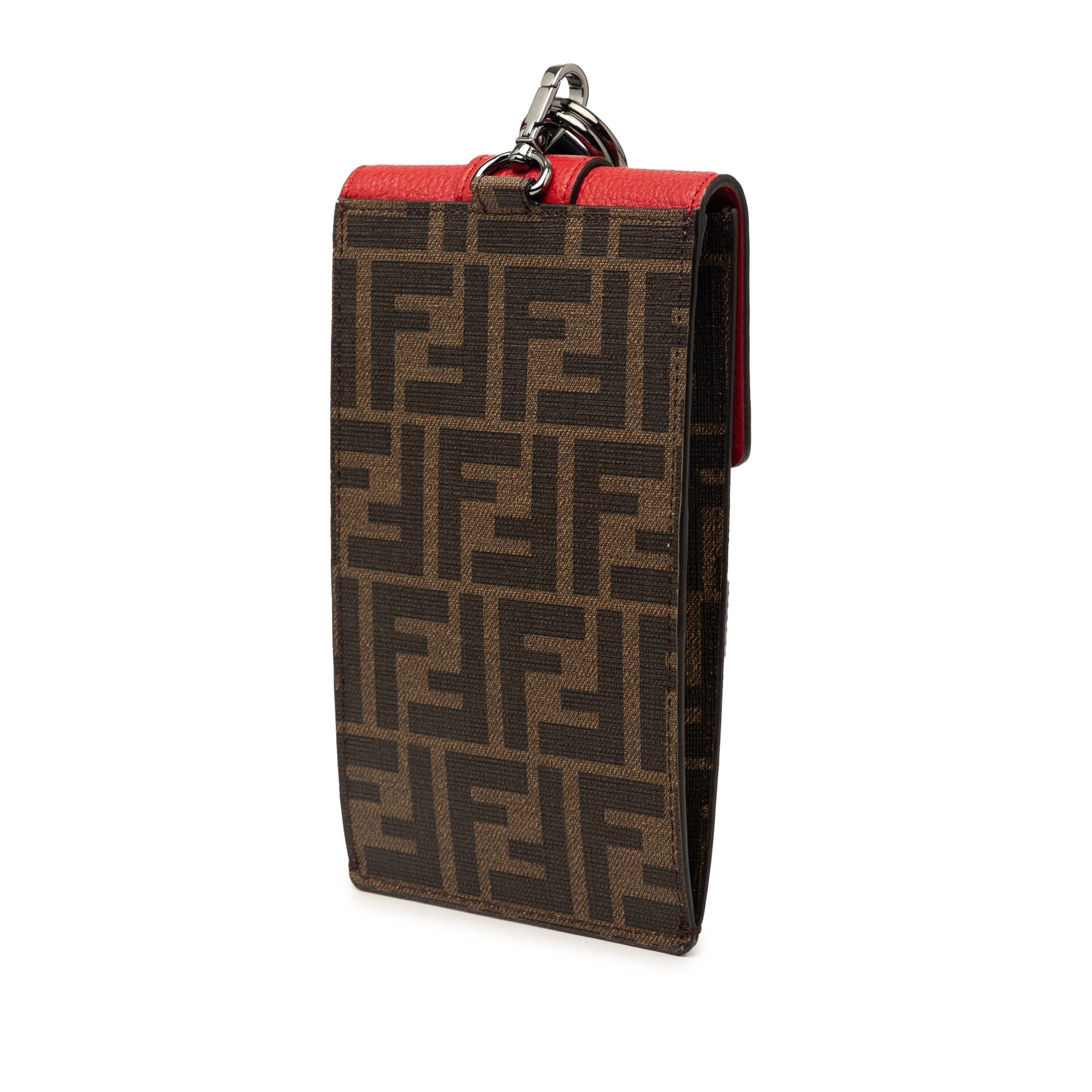 Fendi Zucca Coated Canvas Phone Holder Crossbody