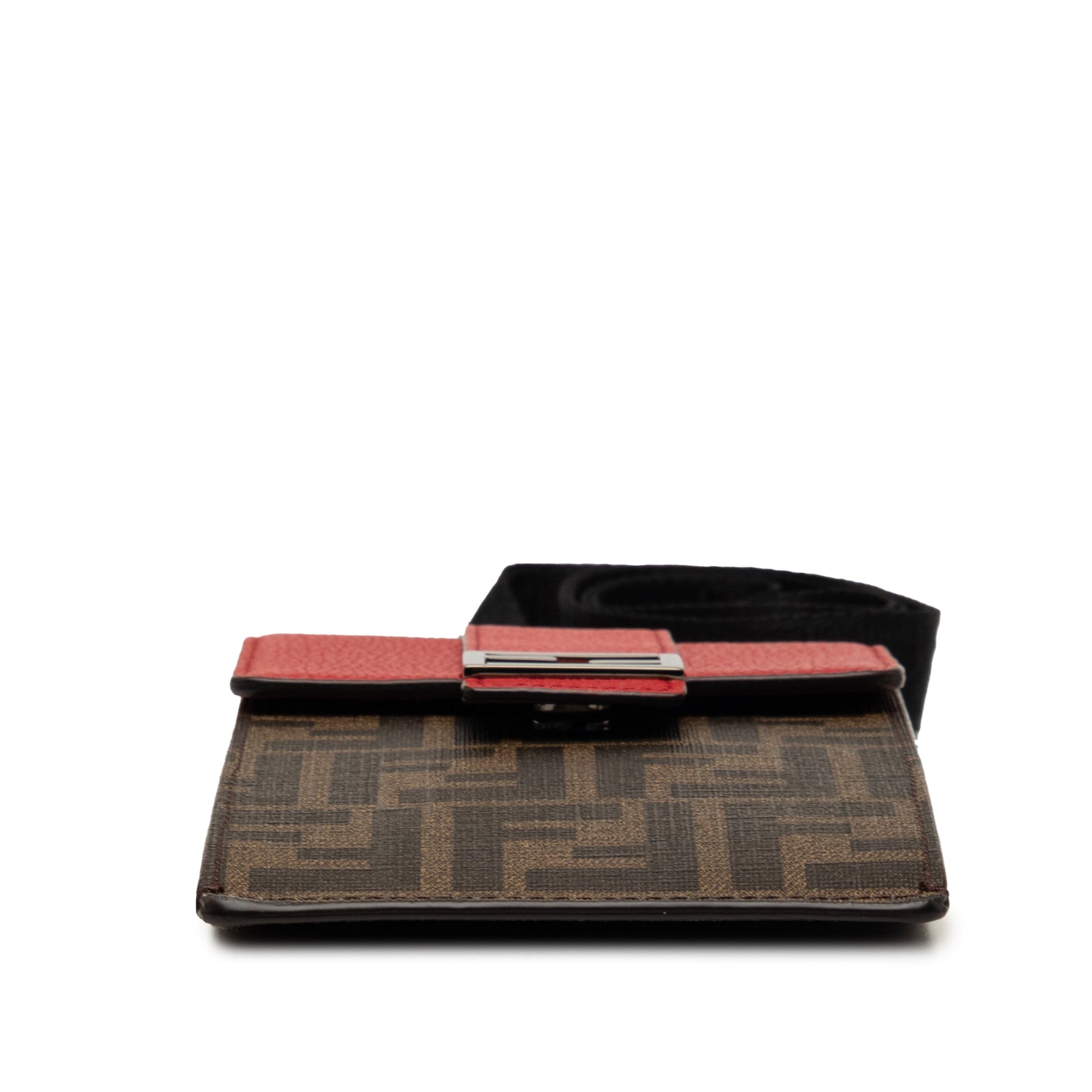 Fendi Zucca Coated Canvas Phone Holder Crossbody