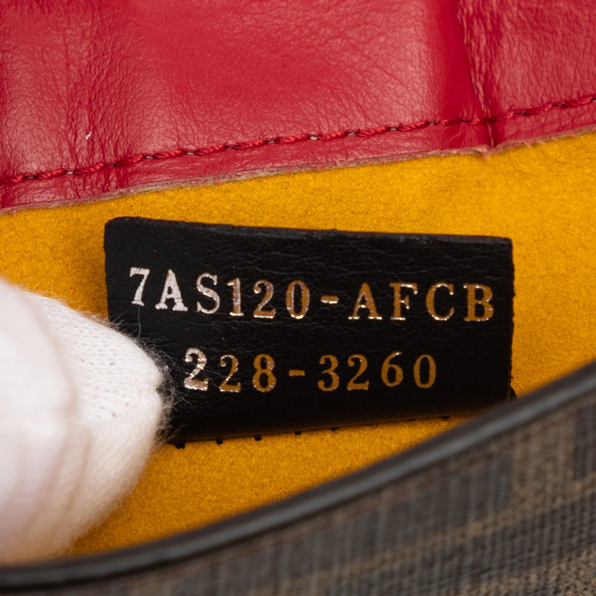 Fendi Zucca Coated Canvas Phone Holder Crossbody