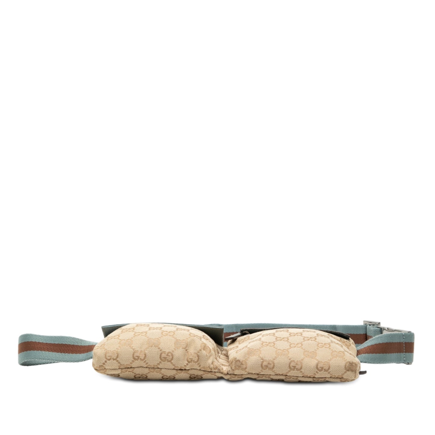 Gucci GG Canvas Web Double Pocket Belt Bag