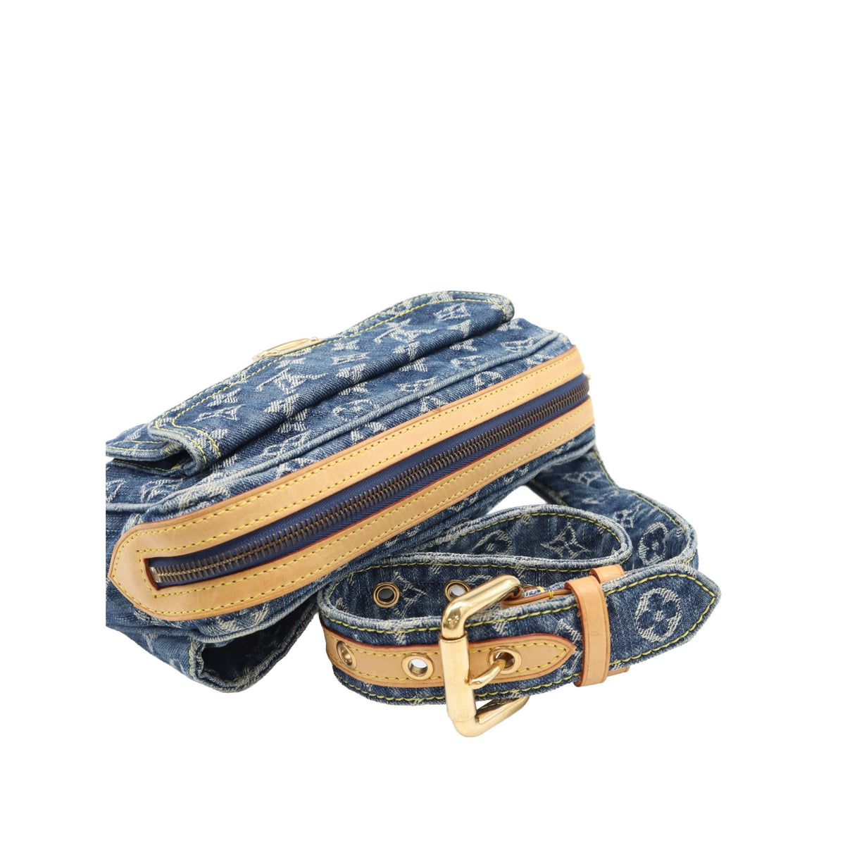 Louis Vuitton Monogram Denim Bum Bag — Blue