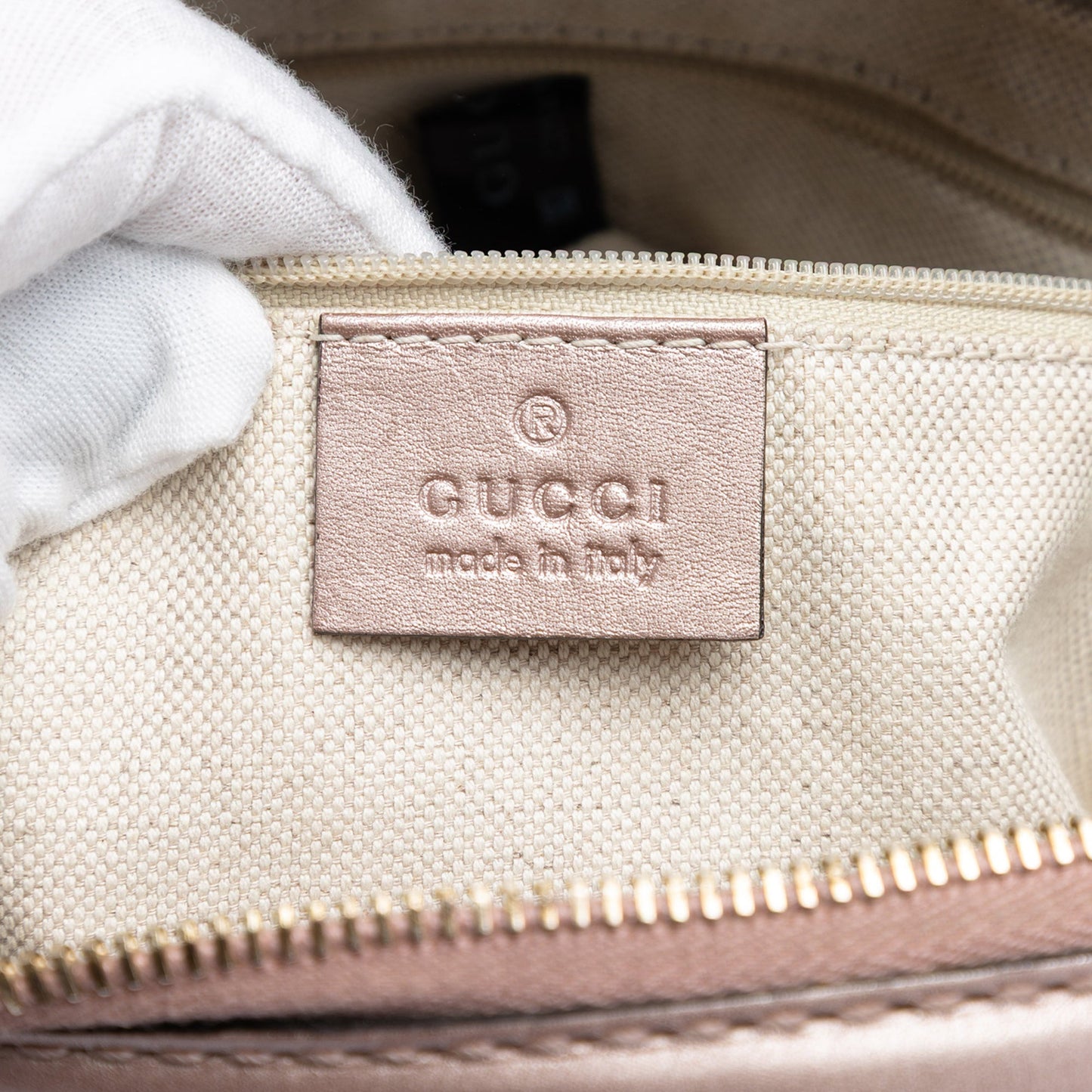 Metallic Microguccissima Sukey Satchel