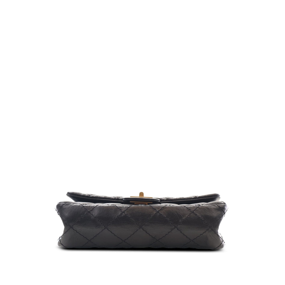 Chanel Quilted Aged Calfskin Reissue 2.55 Flap Belt Bag — Black