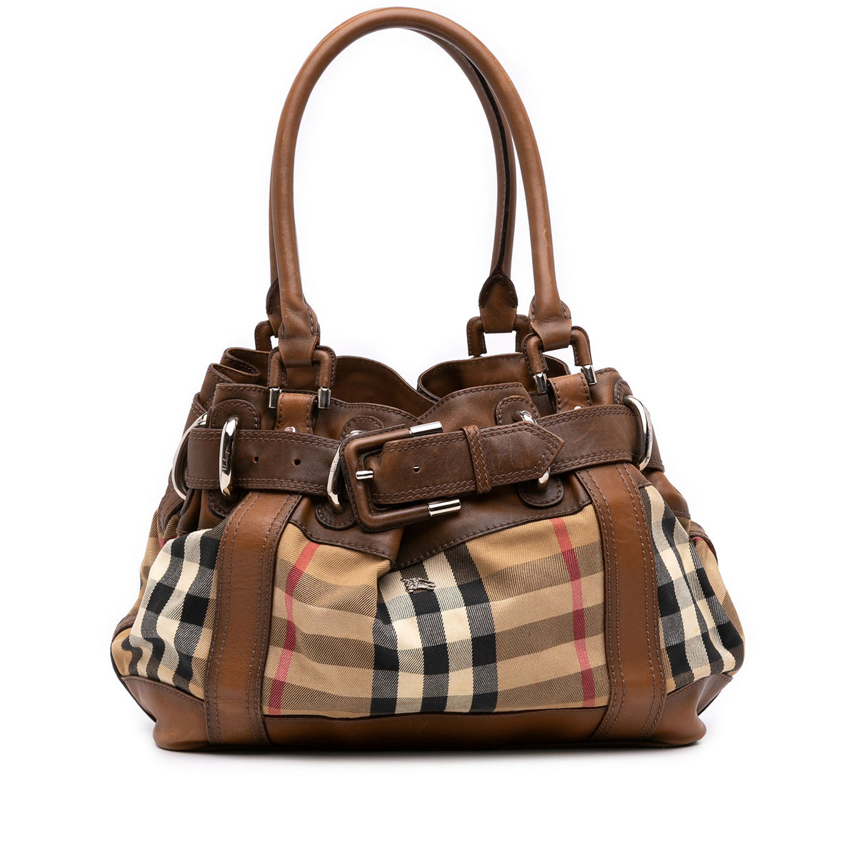 Burberry House Check Canvas Beaton Shoulder Bag