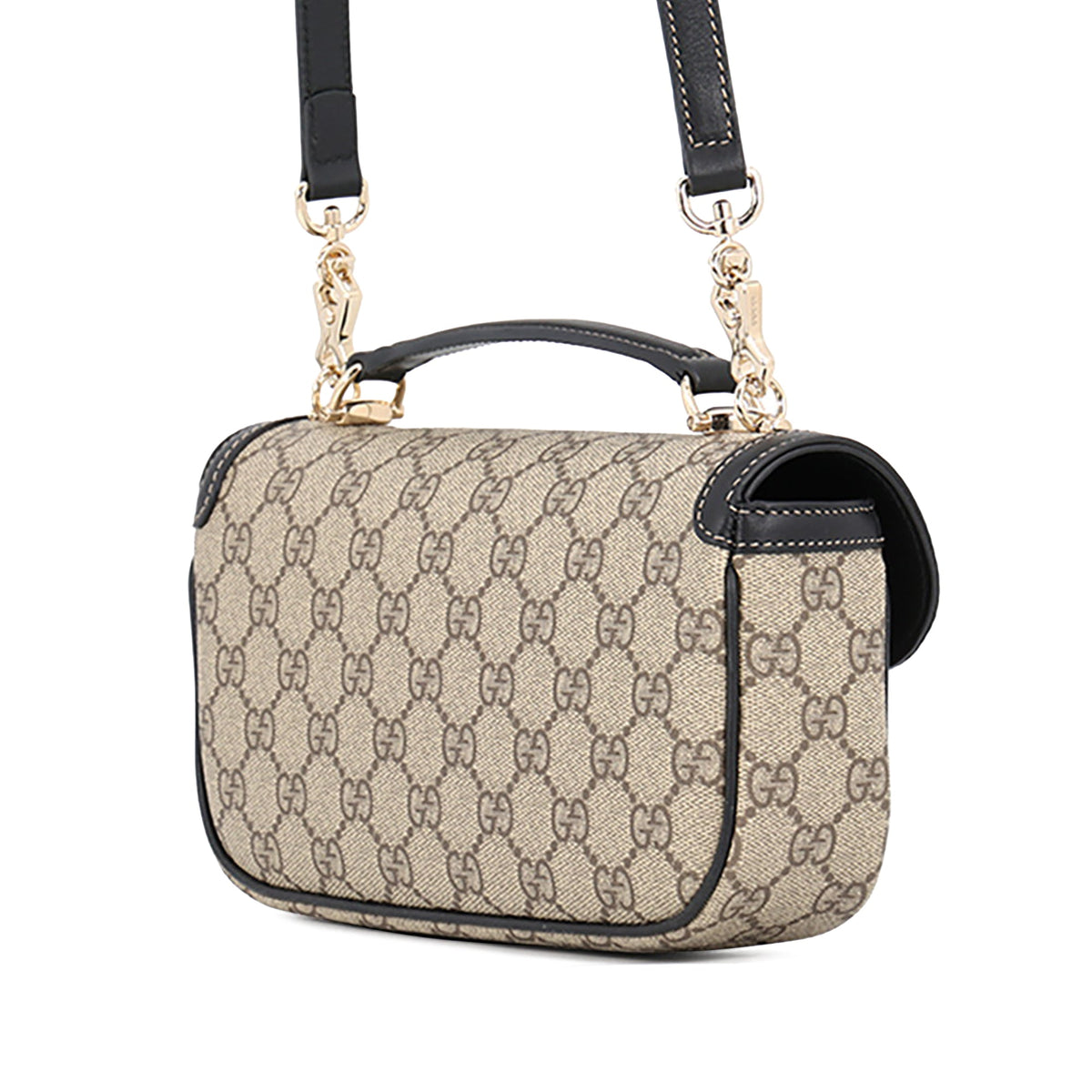 Gucci GG Supreme Horsebit 1955 Top Handle Bag