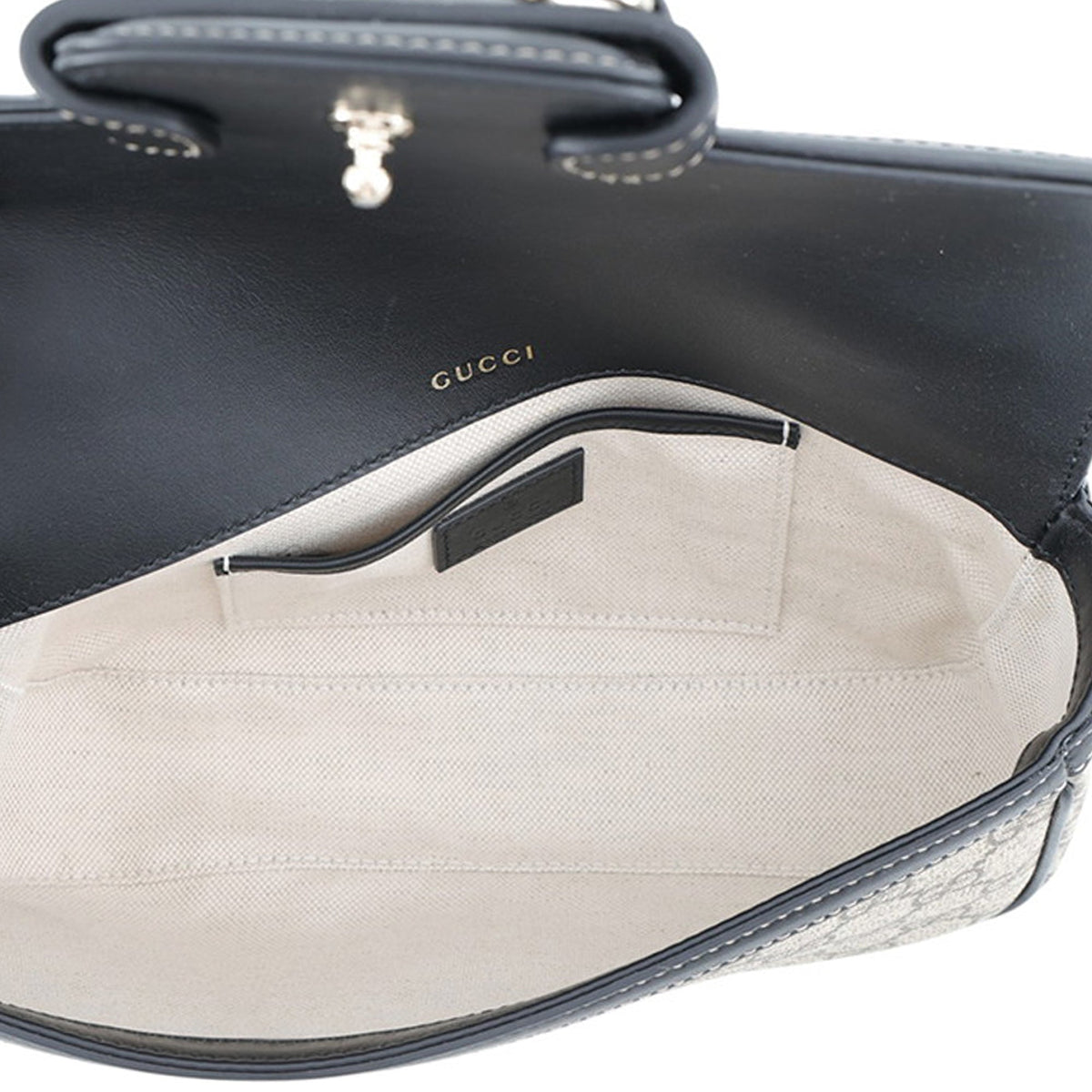 Gucci GG Supreme Horsebit 1955 Top Handle Bag