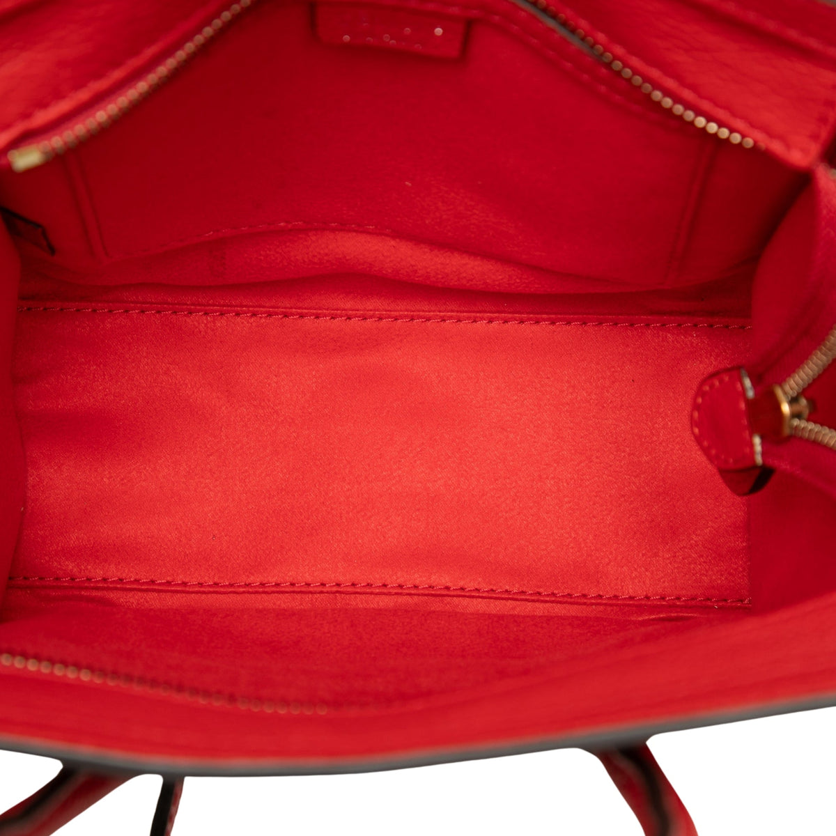 Celine Nano Leather Luggage Tote
