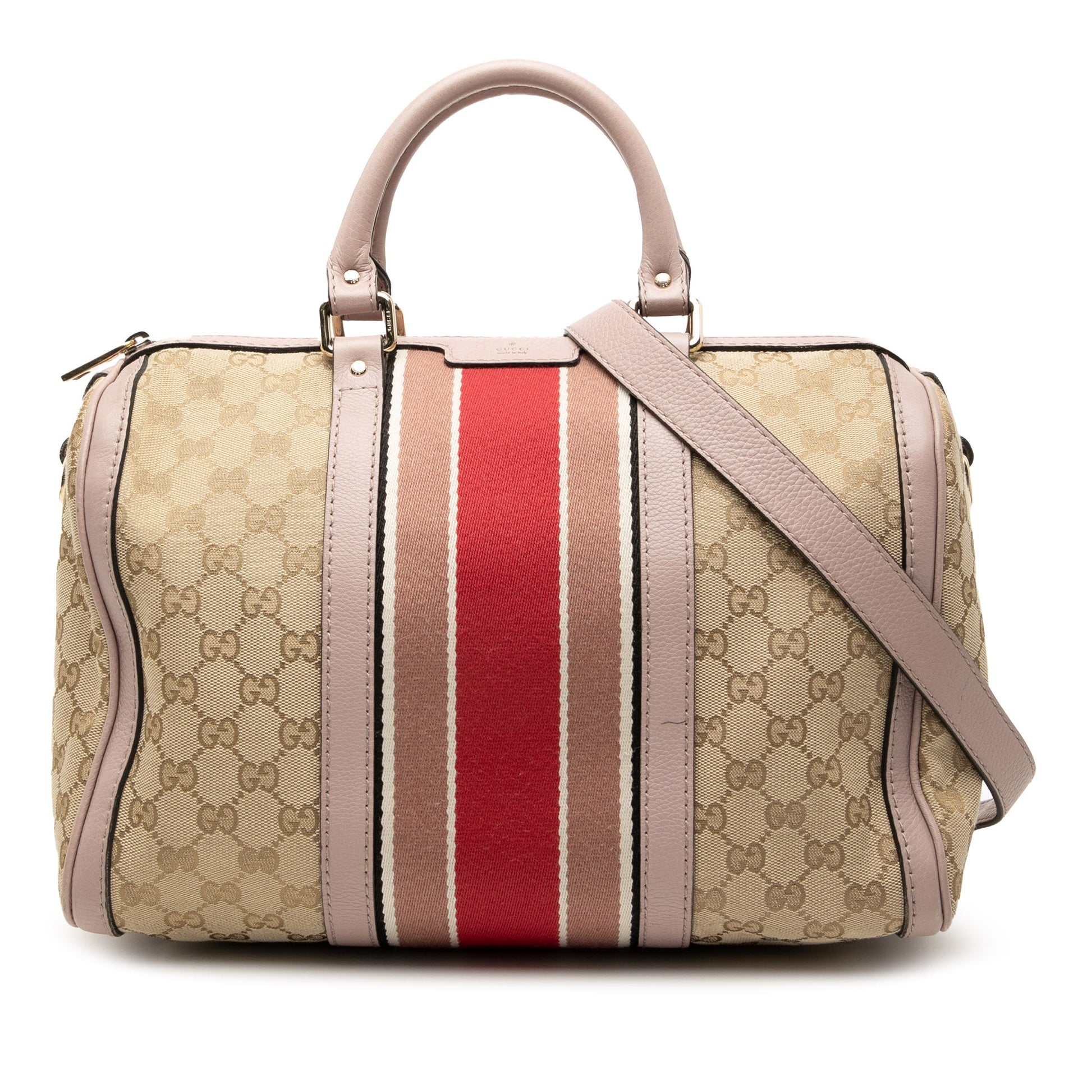 Gucci Medium GG Canvas Web Joy Boston Bag
